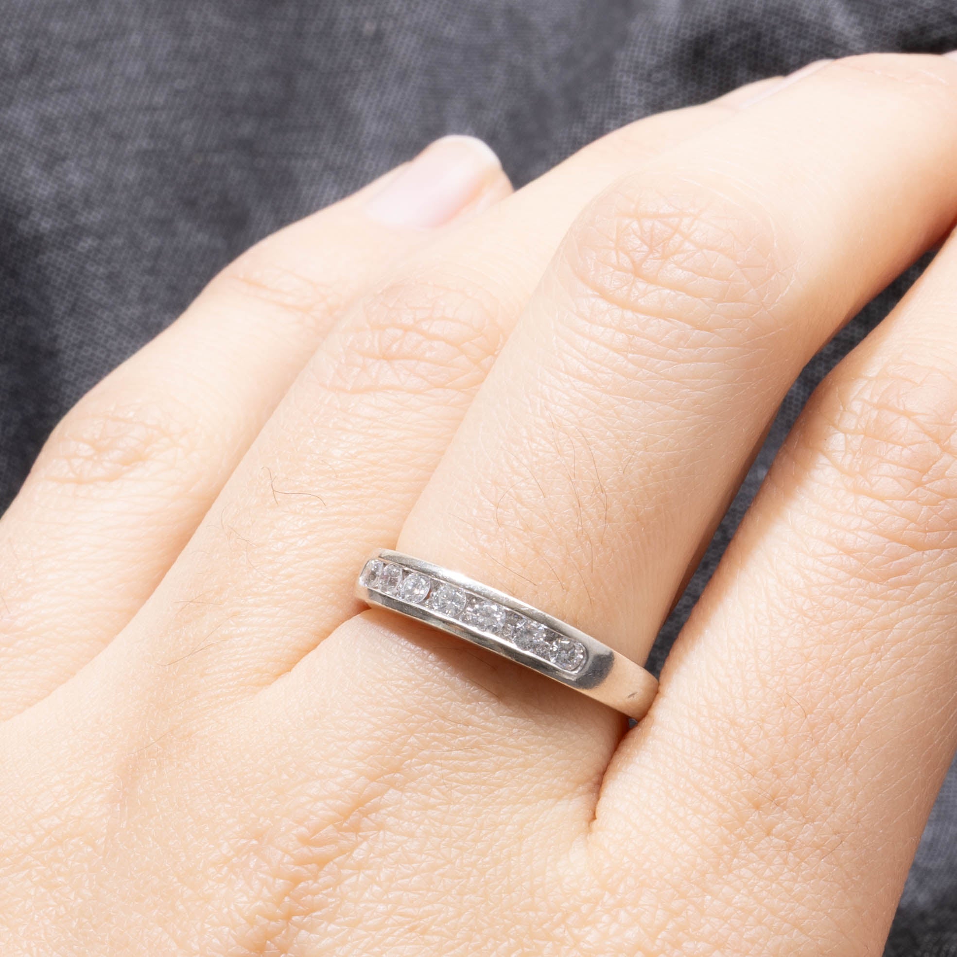 Seven Stone Channel Set Diamond Band | 0.41ctw | SZ 7.5