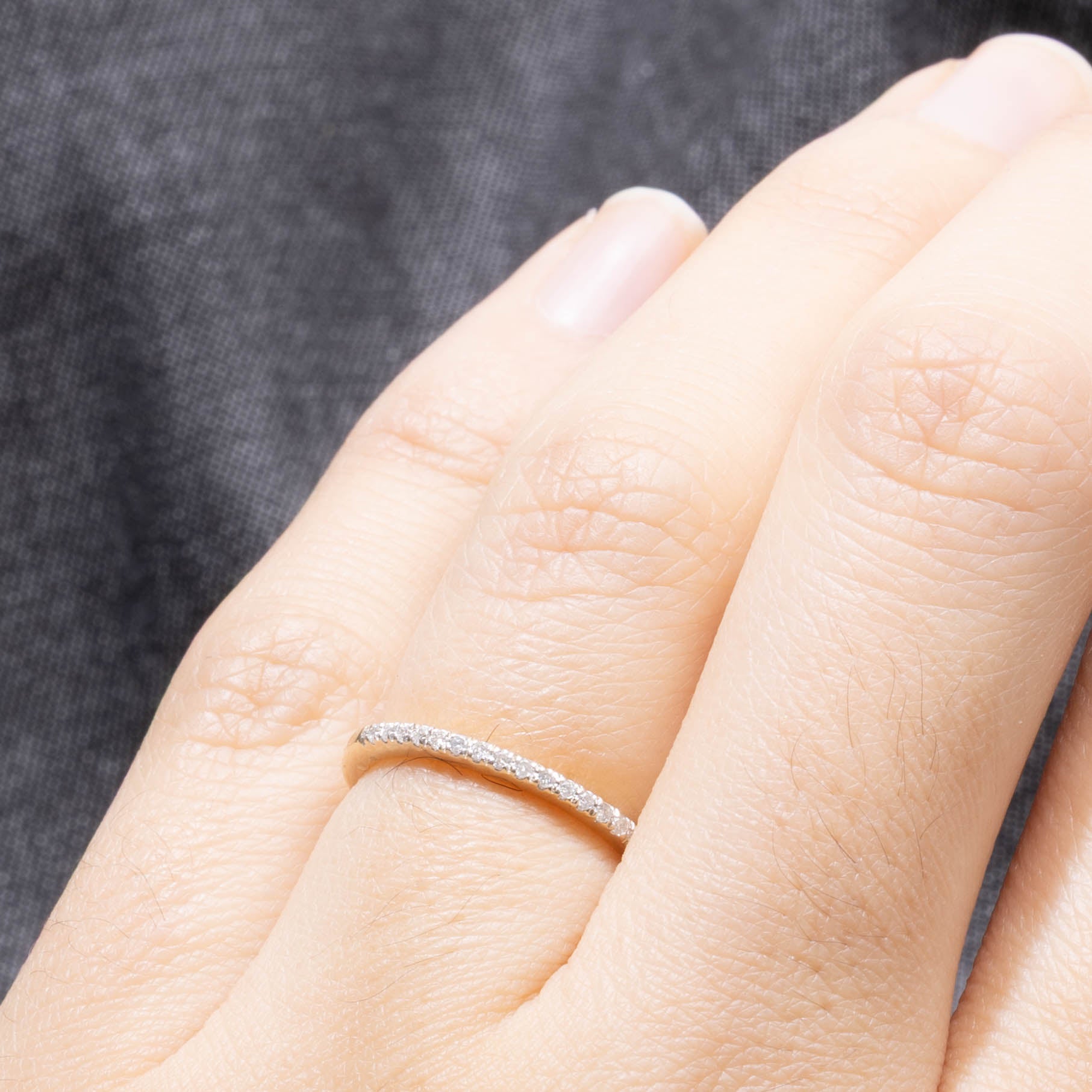 Semi Eternity Pavé Set Diamond Band | 0.1ctw | 1.50mm | SZ 4.5