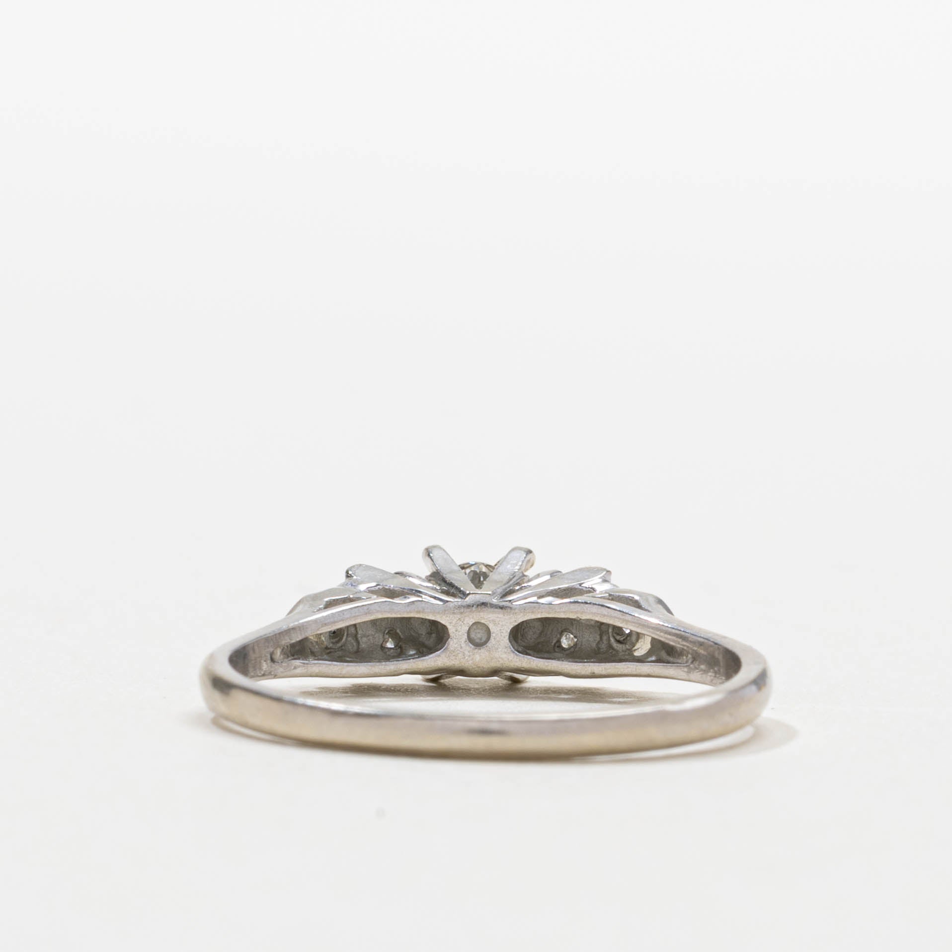 Bague trois diamants | 0,25 ct | Taille 8,75