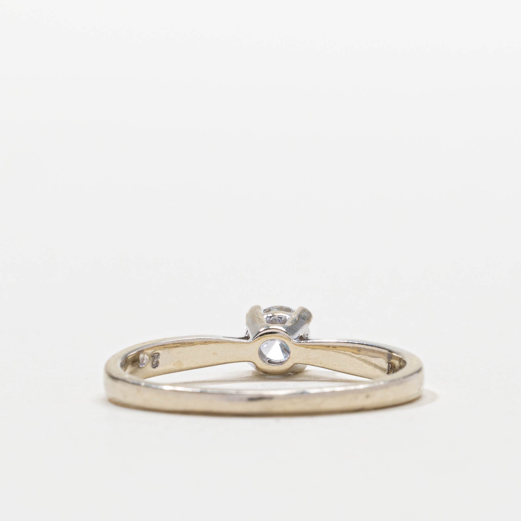 Solitaire High Set Diamond Ring | 0.25ct I1 G/H | SZ 7.5