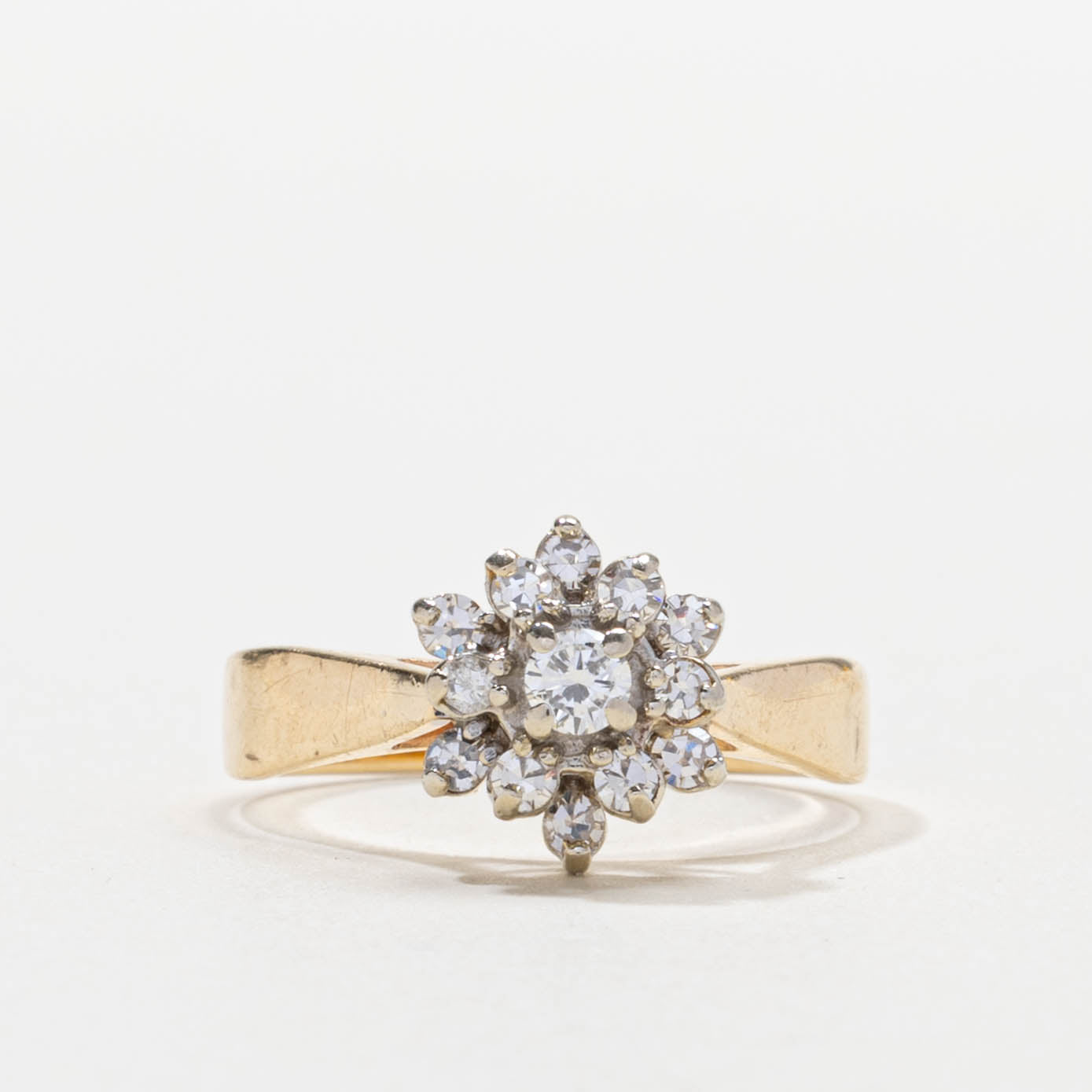 Diamond Floral Cluster Ring | 0.37ctw | SZ 7.25