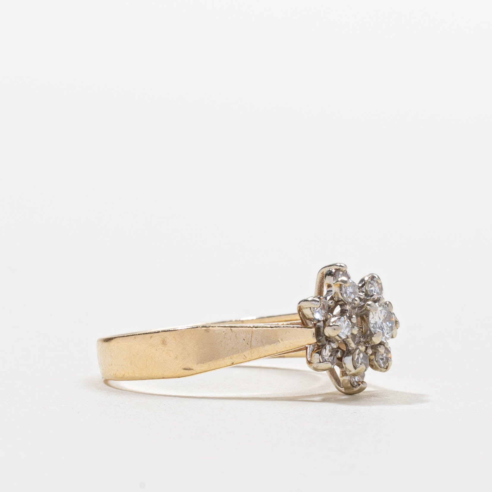 Diamond Floral Cluster Ring | 0.37ctw | SZ 7.25