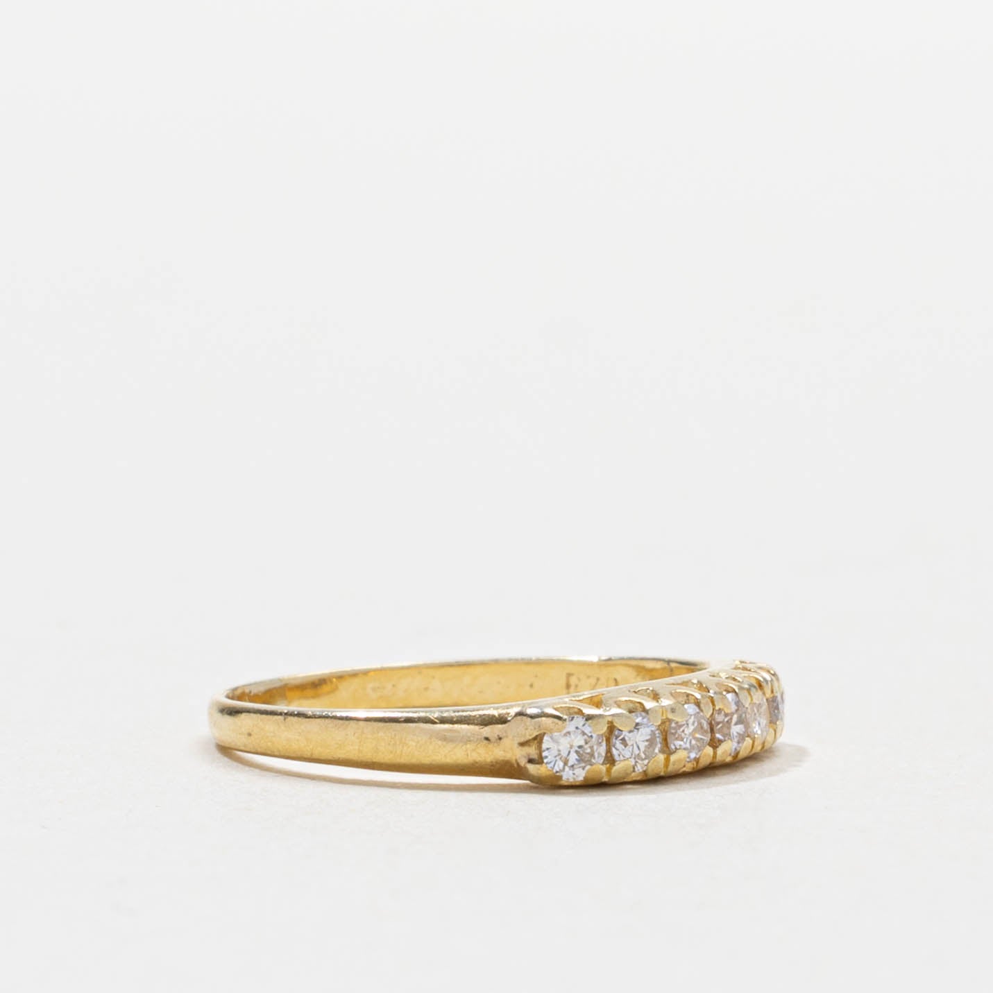 Seven Stone Diamond Band | 0.21ctw | 2.90mm | SZ 3.5