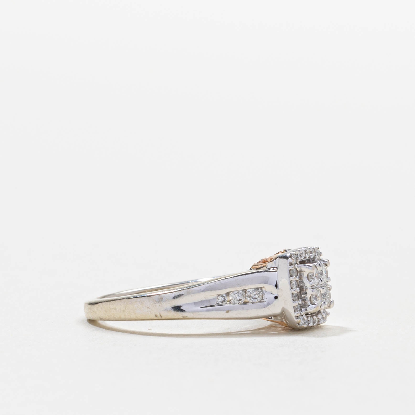 Diamond Square Cluster Halo Ring | 0.3ctw | SZ 4.25