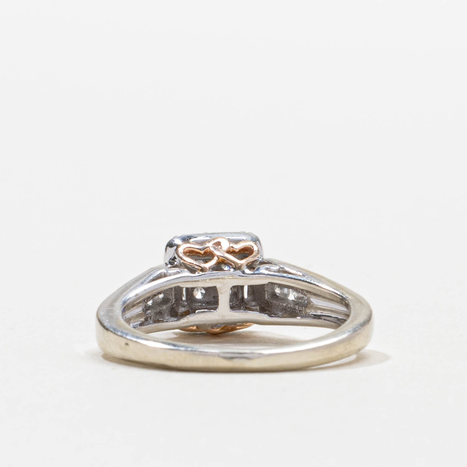 Diamond Square Cluster Halo Ring | 0.3ctw | SZ 4.25