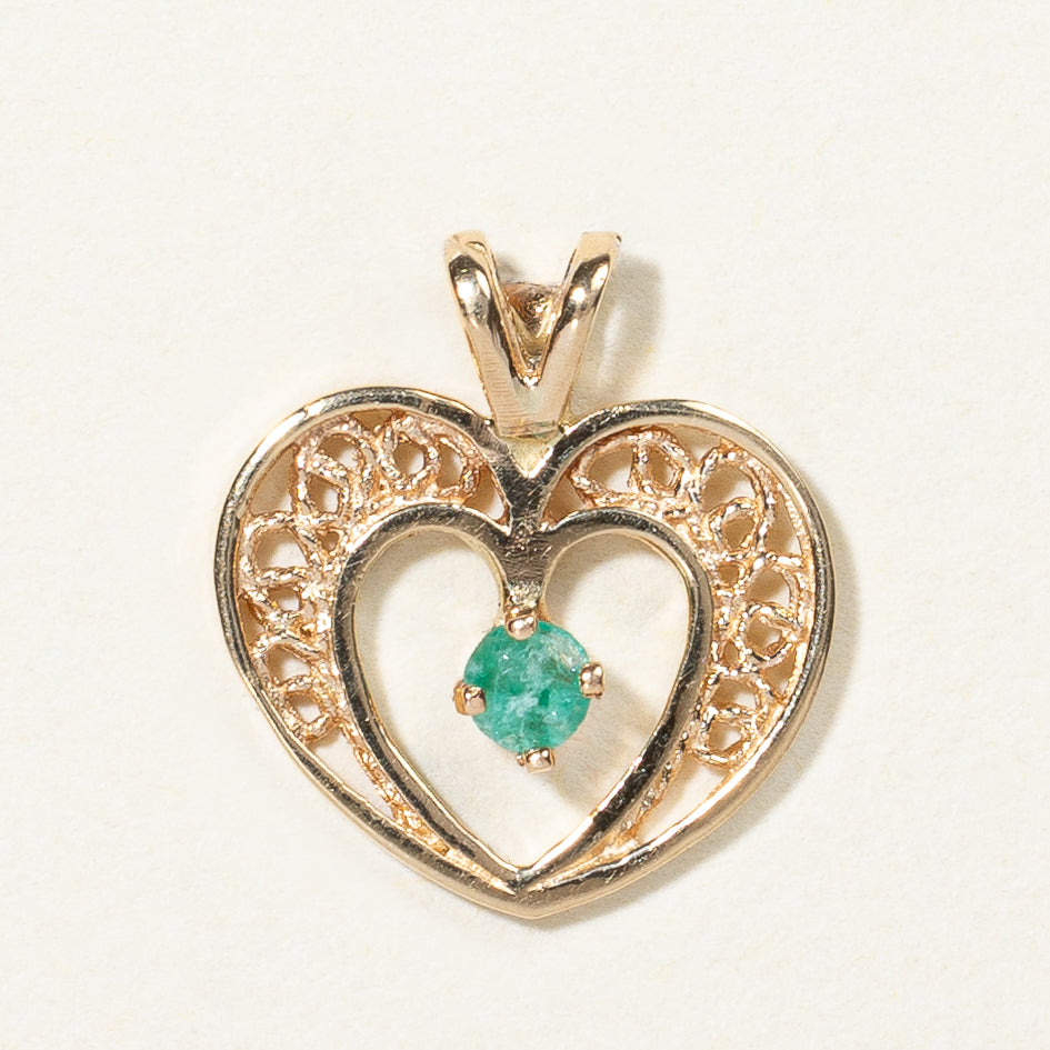 Emerald Heart Pendant | 0.05ct |