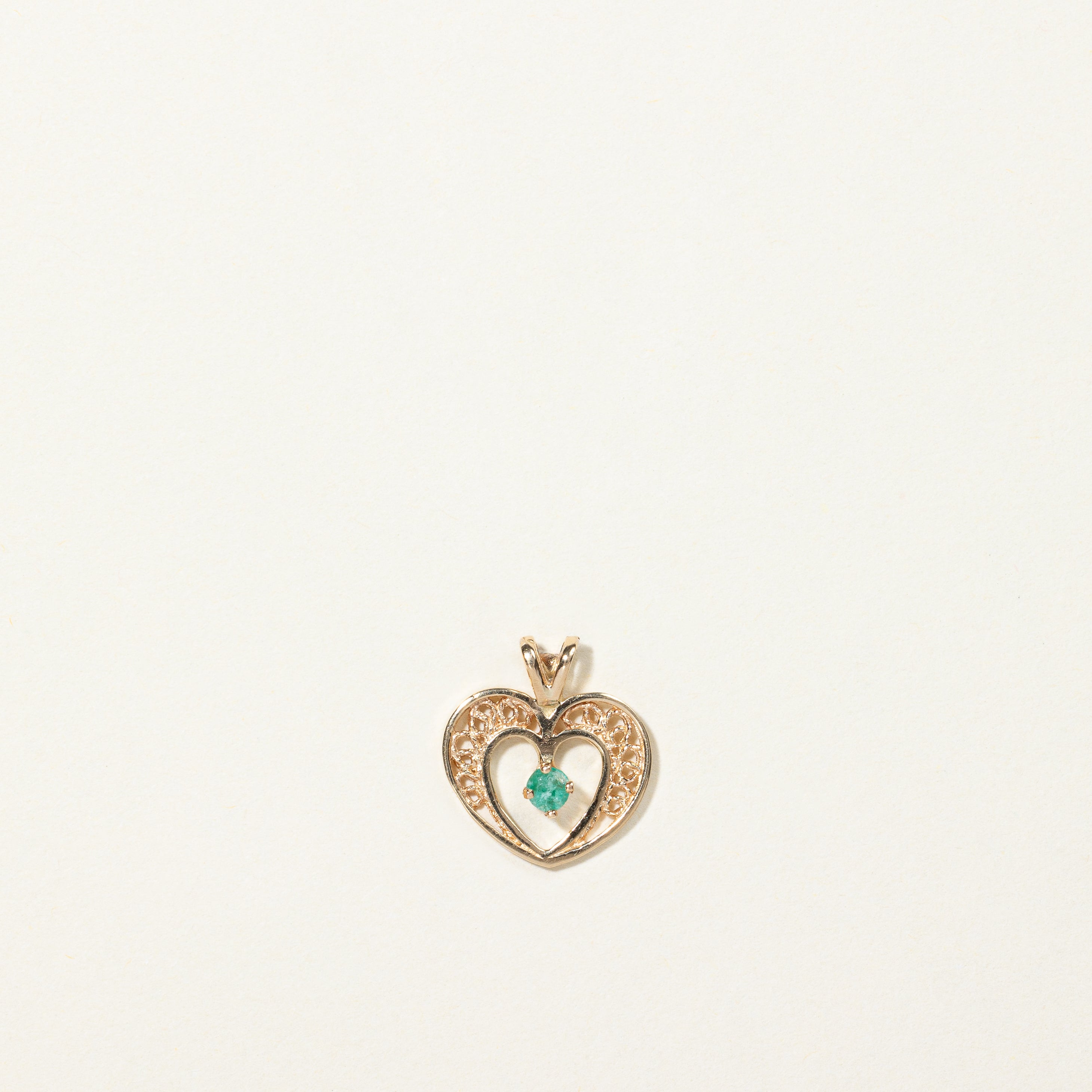Emerald Heart Pendant | 0.05ct |