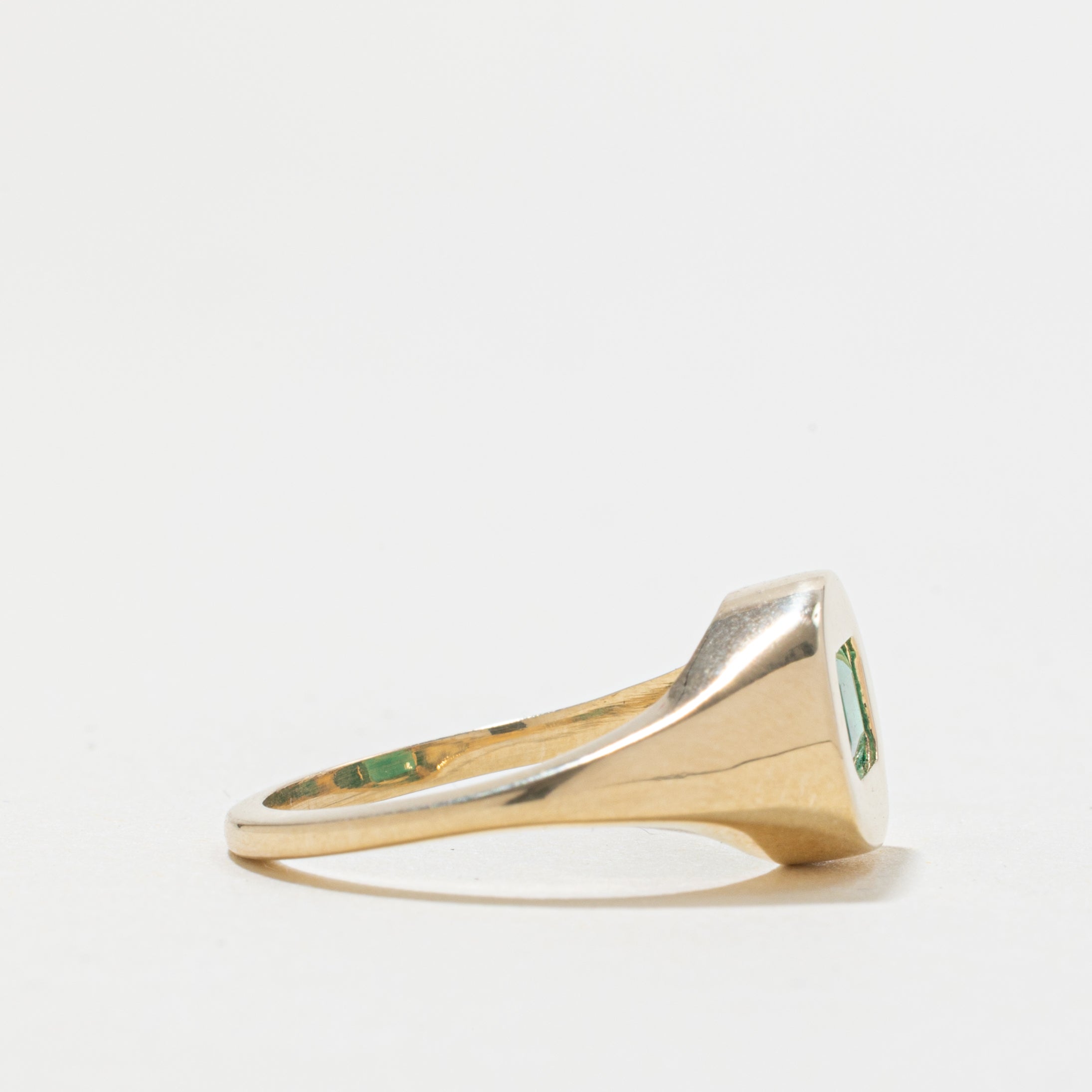 '100 Ways' 14k East West Emerald Signet Ring | 0.95ct | SZ 6.5