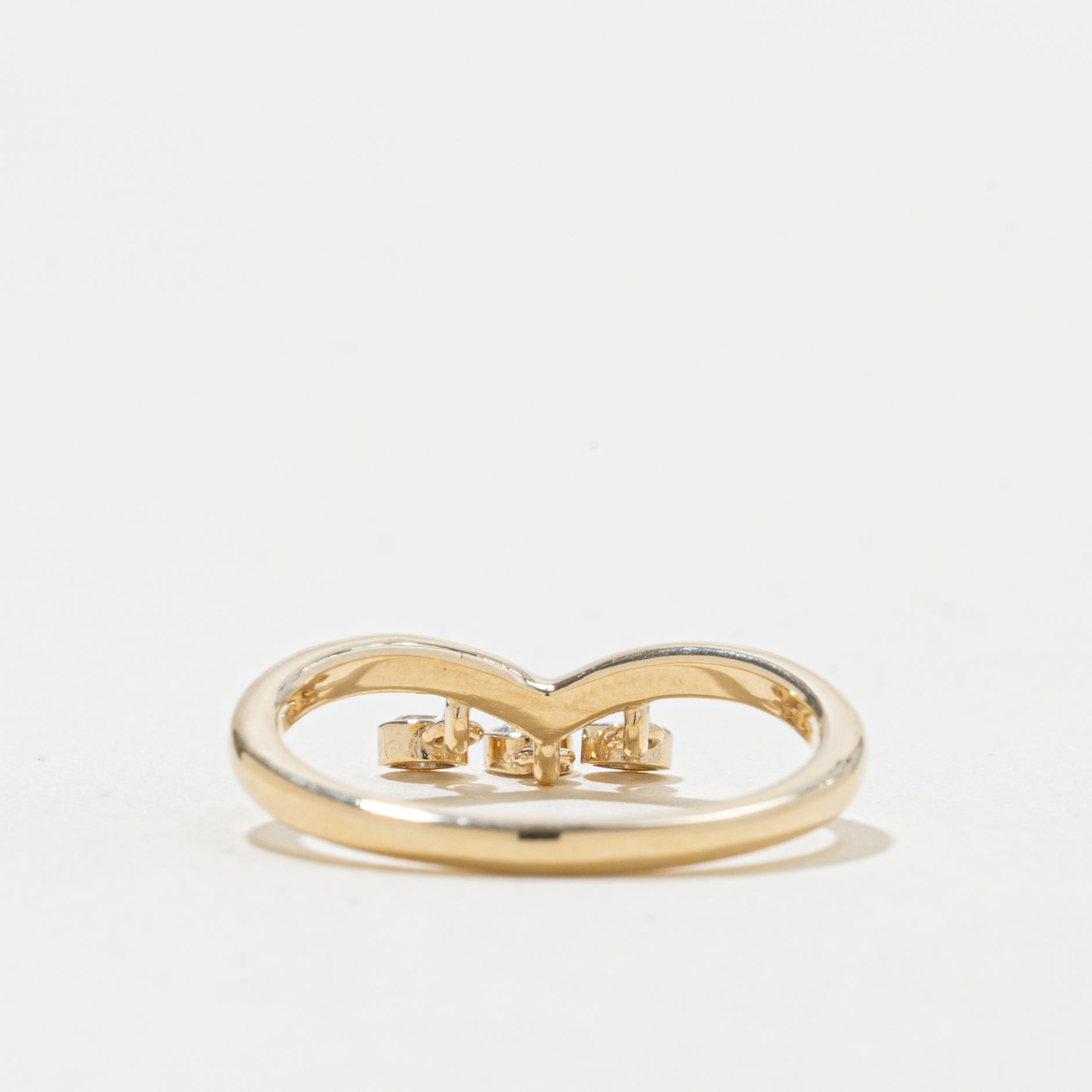 '100 Ways' 14k Diamond Chevron Dangle Band | 0.20ctw| SZ 7