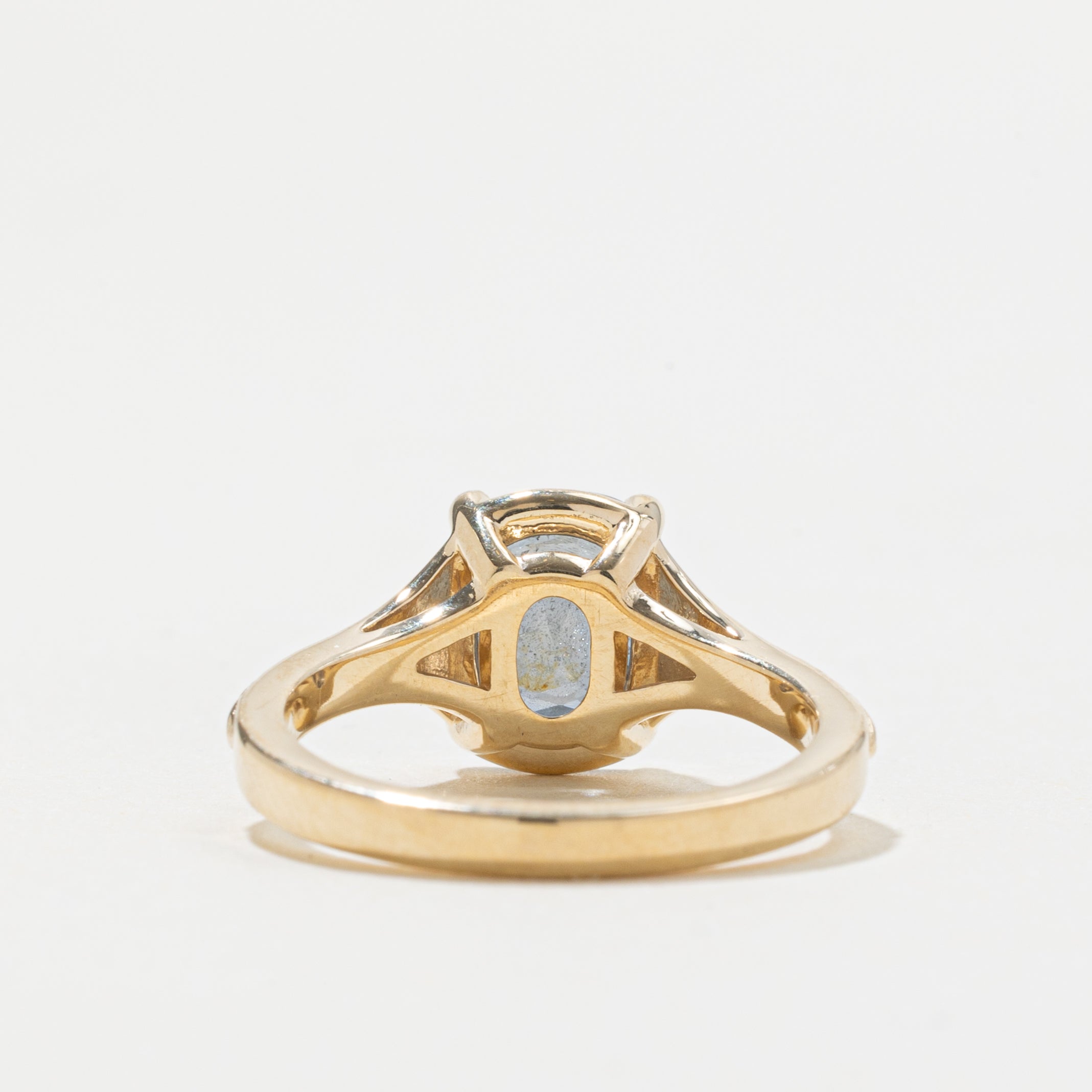 '100 Ways' 10k Grey Spinel Engraved Ring | 2.78ct | SZ 6.75