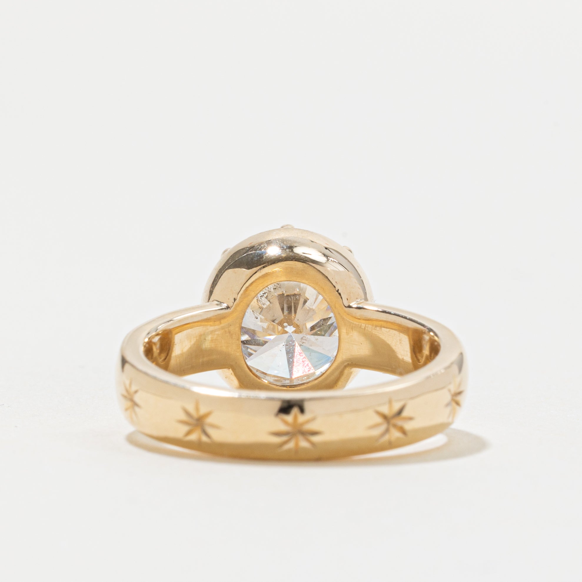 '100 Ways x Oirea Studio' 18k Claw and Star Set Diamond Ring | 3.34ct SI2 G, 0.03ctw | SZ 6.25