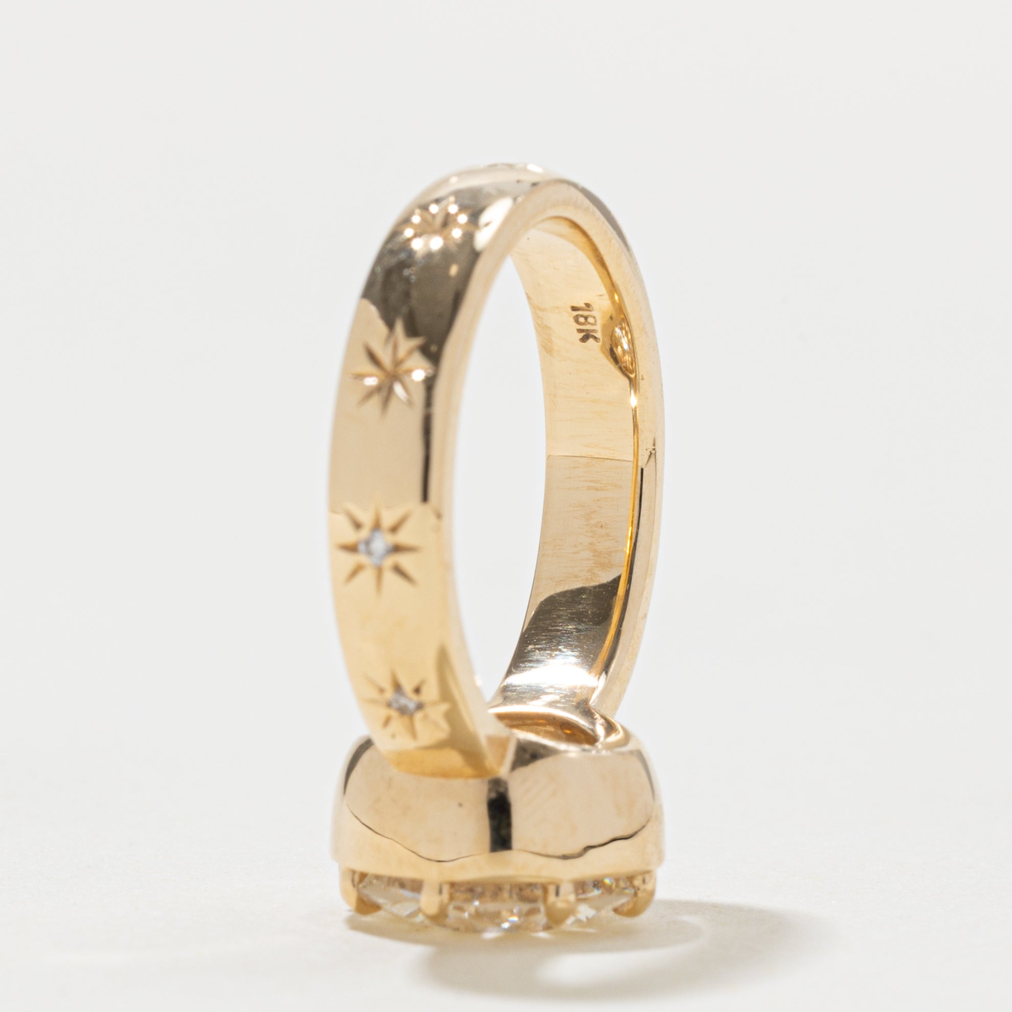 '100 Ways x Oirea Studio' 18k Claw and Star Set Diamond Ring | 3.34ct SI2 G, 0.03ctw | SZ 6.25
