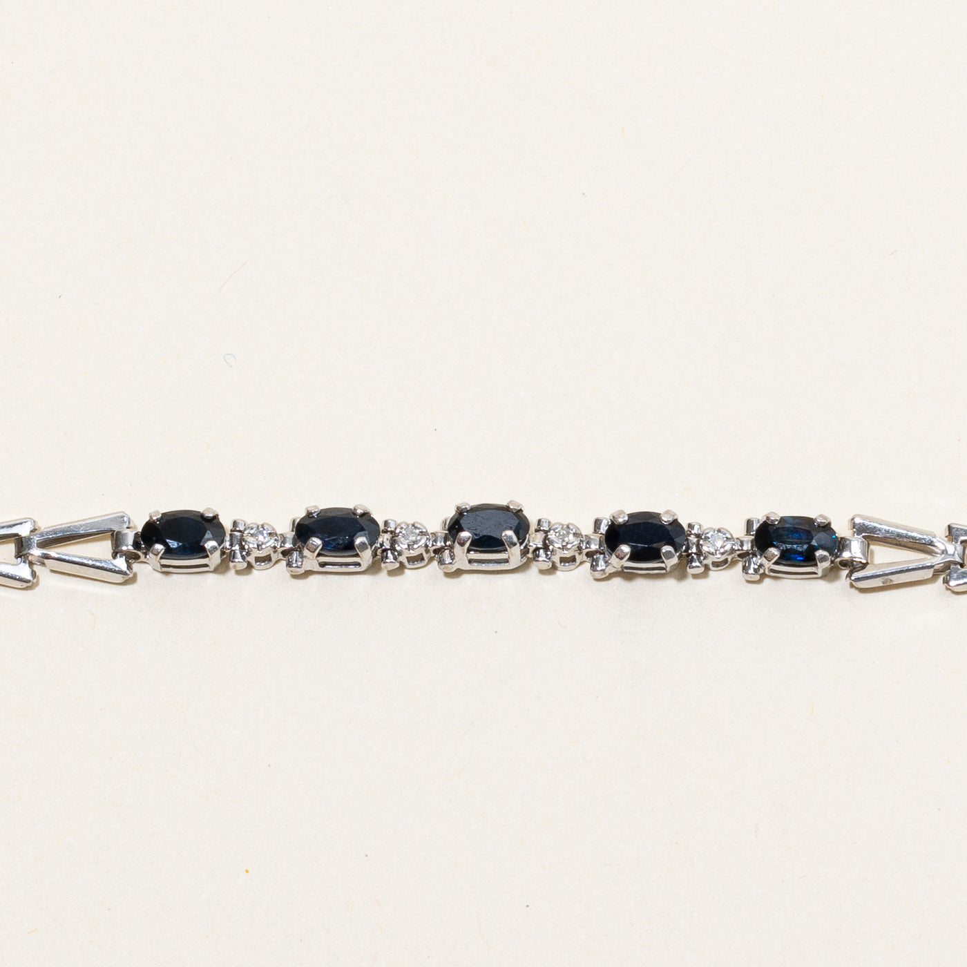 Sapphire & Diamond Bracelet | 1.00ctw, 0.01ctw | 7" |
