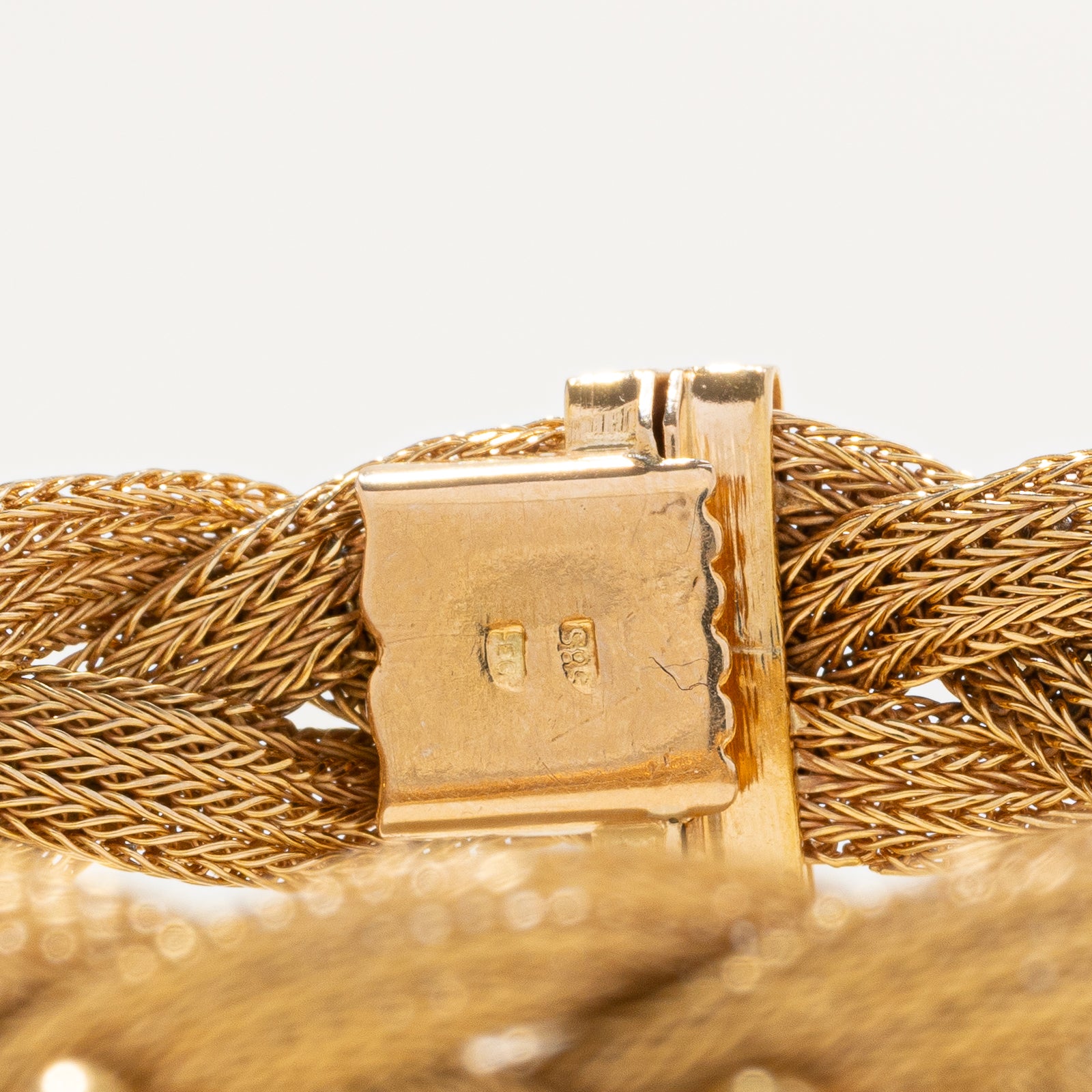 14k Yellow Gold Braided Bracelet | 7.25"