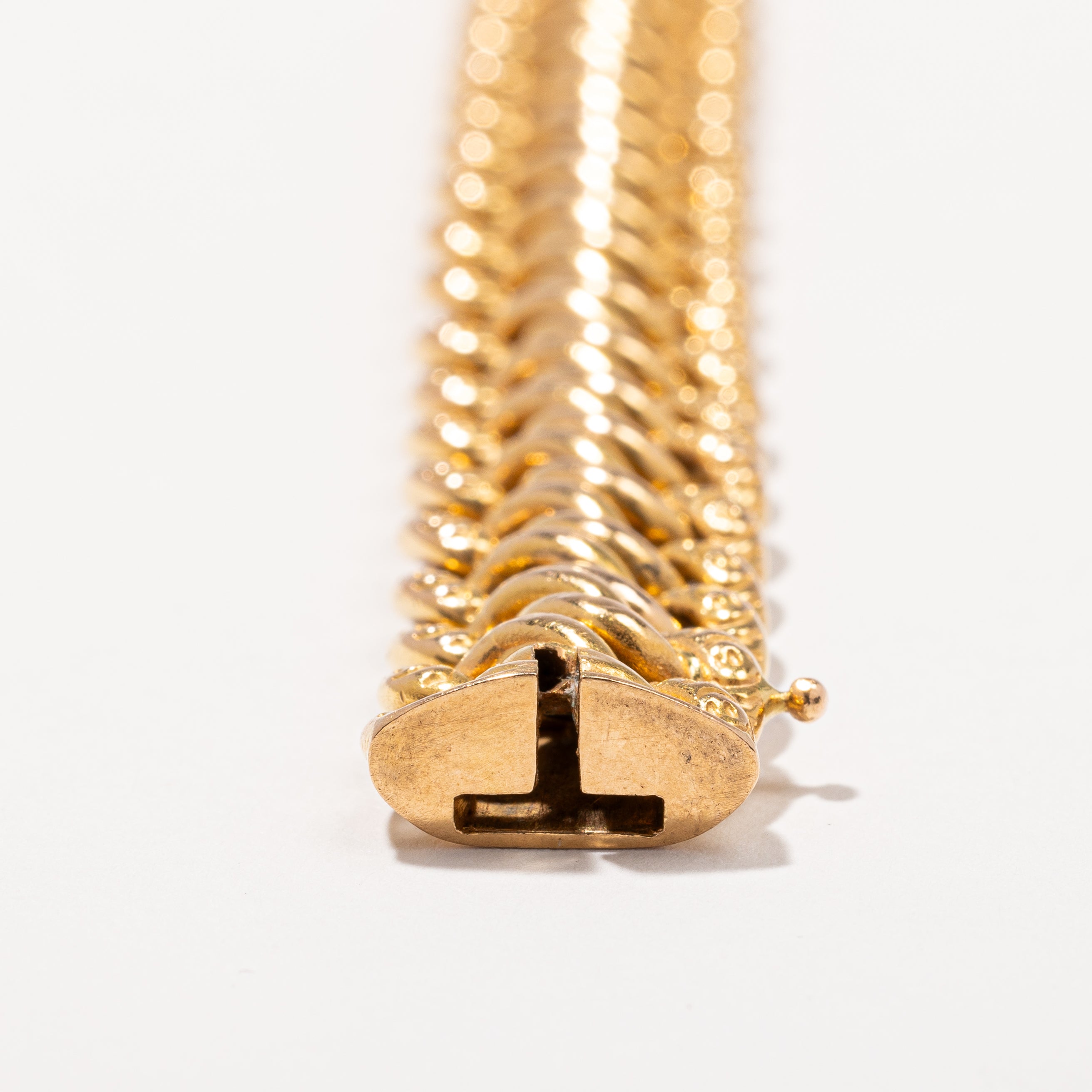 Antique French Hallmarked 18k Gold Bracelet | 7" |