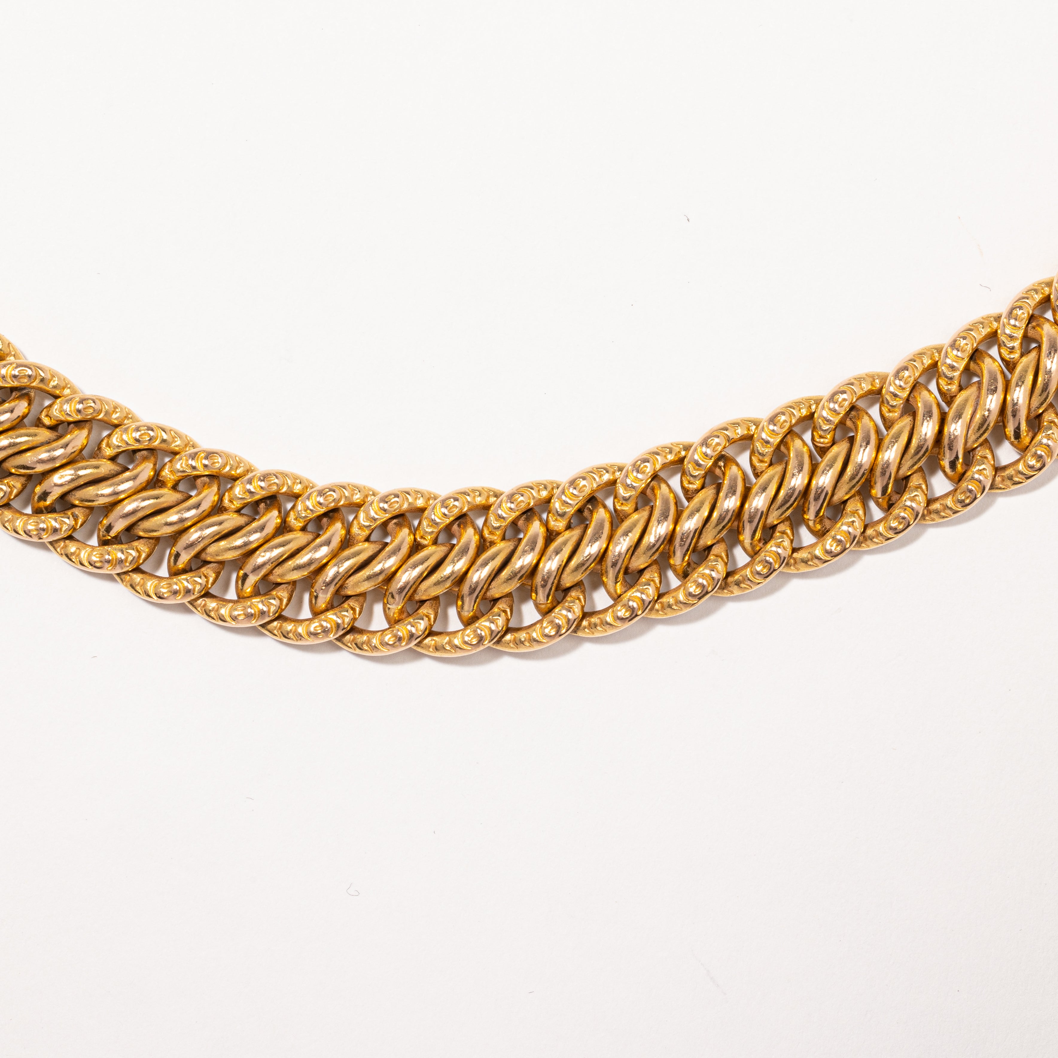 Antique French Hallmarked 18k Gold Bracelet | 7" |