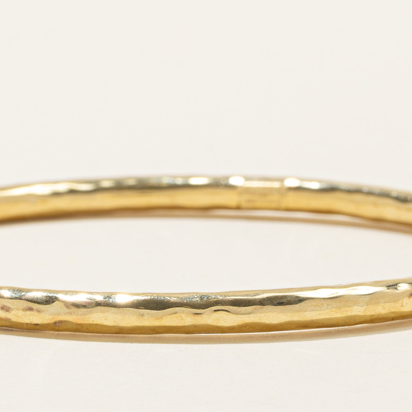 'Ippolita' 18k Yellow Gold Hammered Bangle | 7.5"