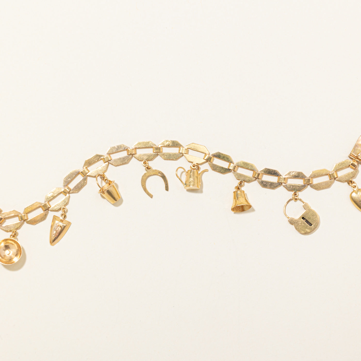 Bracelet à breloques en or jaune 18 carats | 18 cm