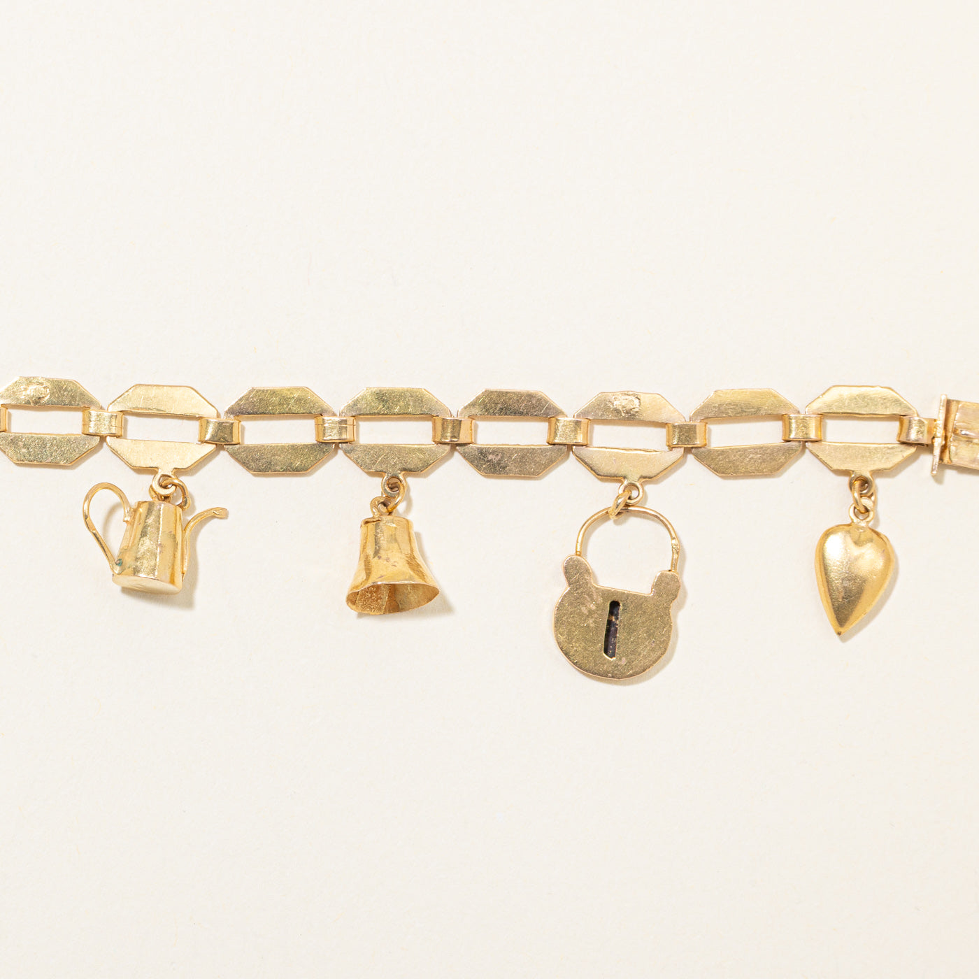 Bracelet à breloques en or jaune 18 carats | 18 cm