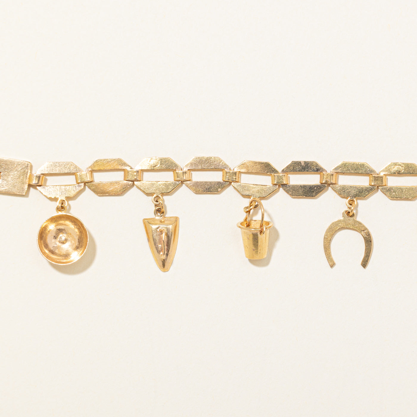 Bracelet à breloques en or jaune 18 carats | 18 cm