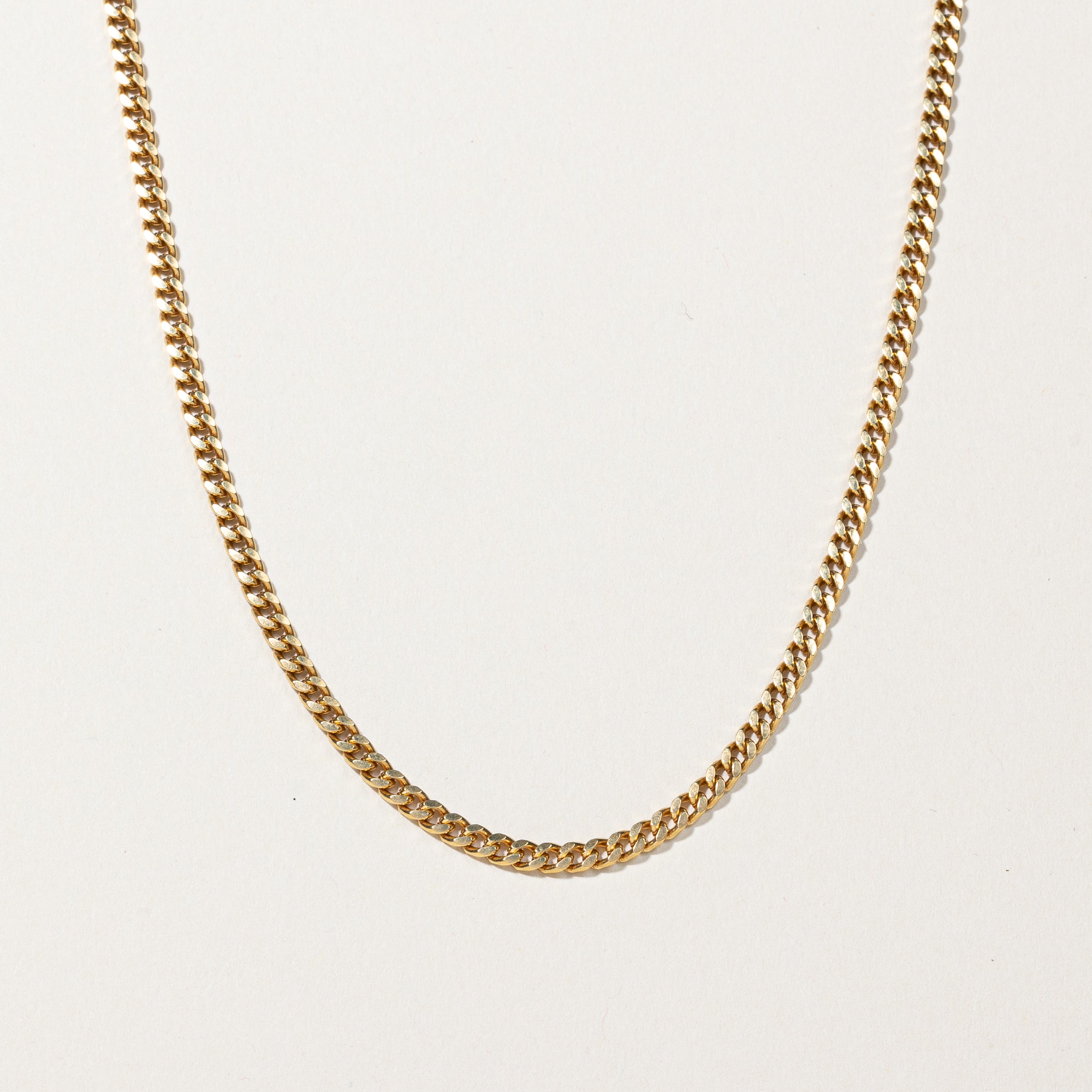 Chaîne cubaine en or jaune 18 carats | 53 cm