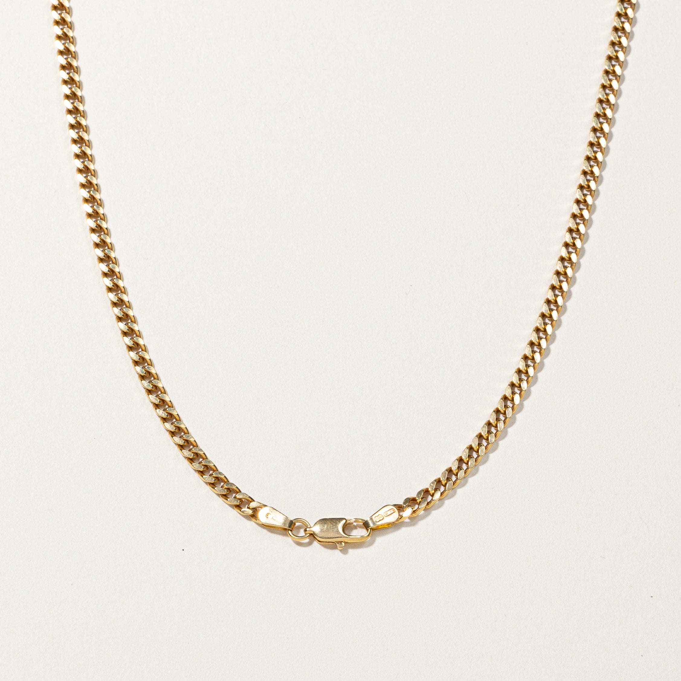 Chaîne cubaine en or jaune 18 carats | 53 cm