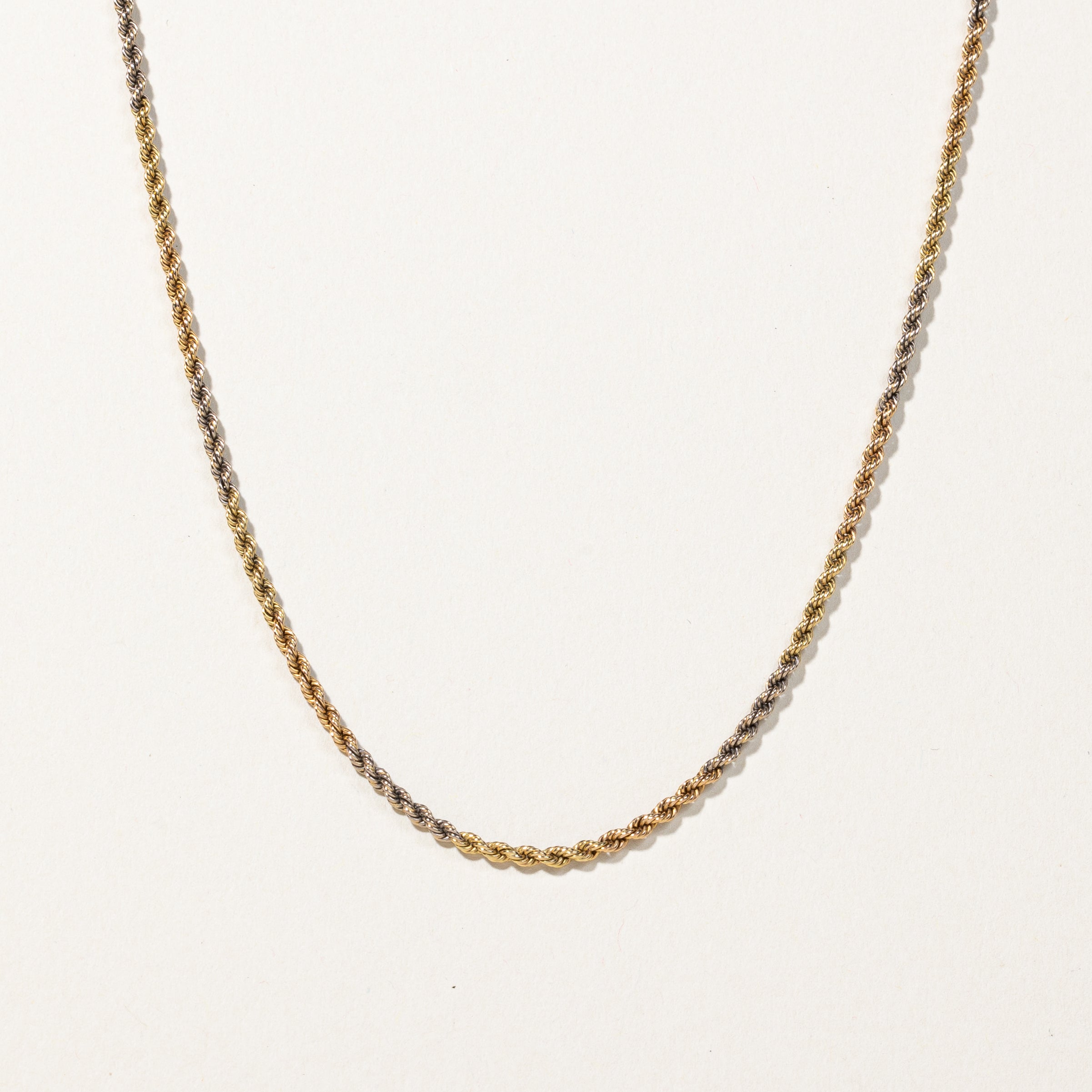 18k Yellow Gold Rope Chain | 22"