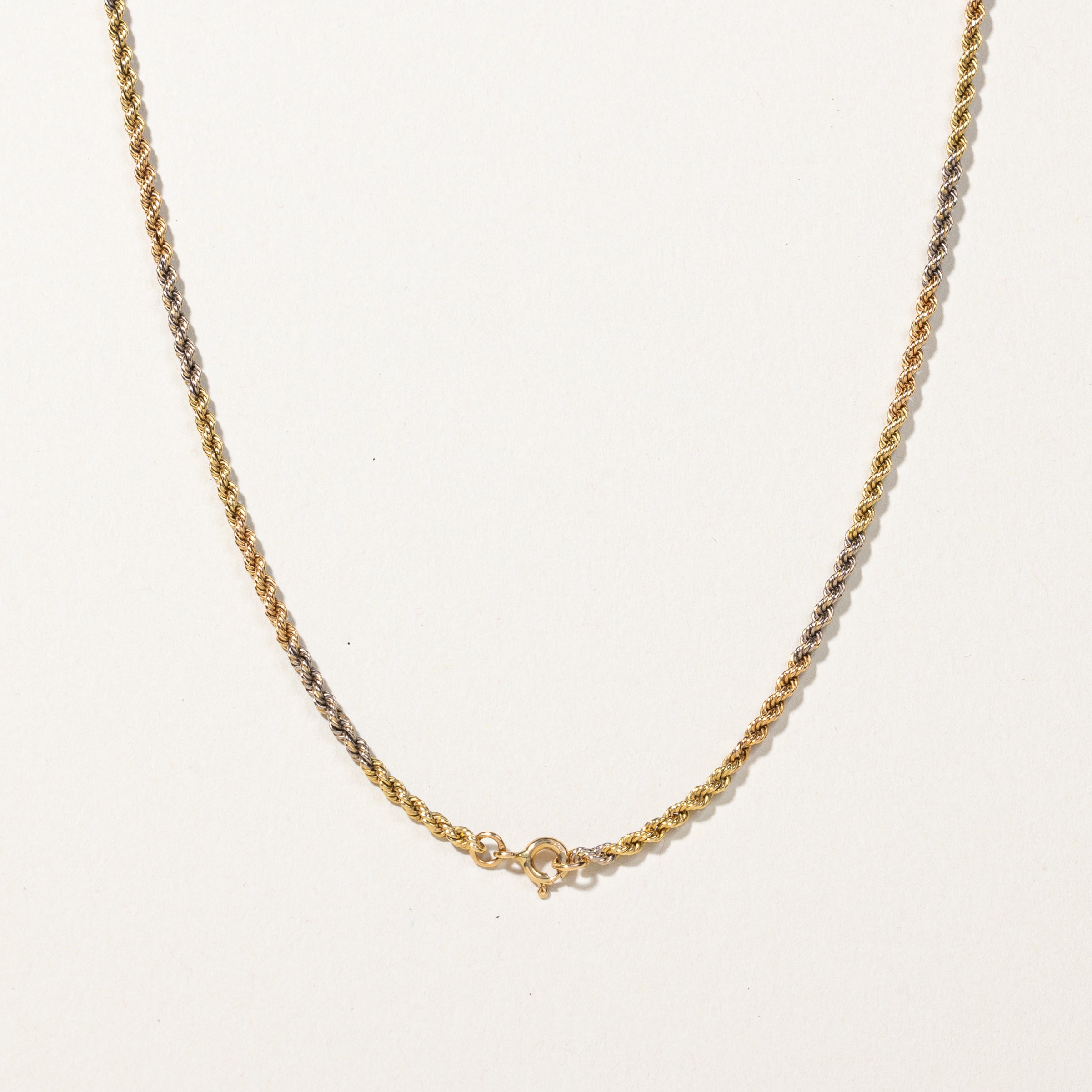 18k Yellow Gold Rope Chain | 22"