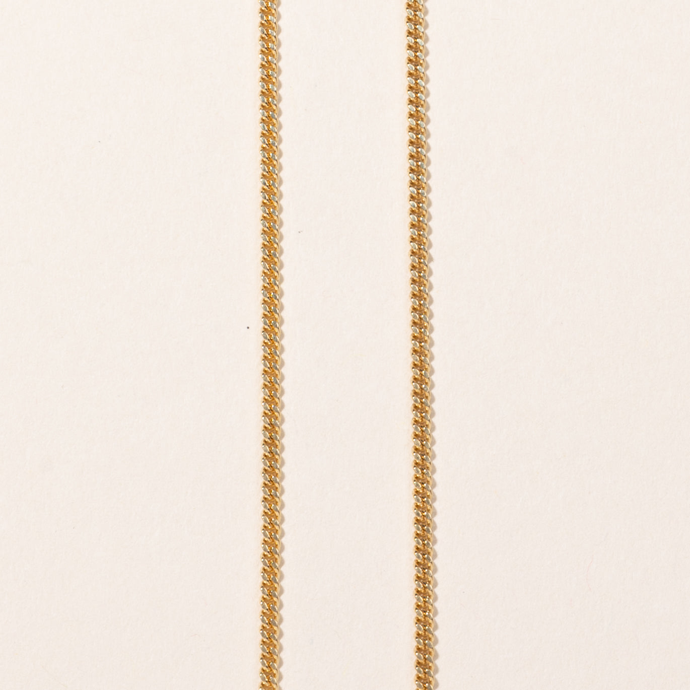 18k Yellow Gold Curb Link Chain | 24"