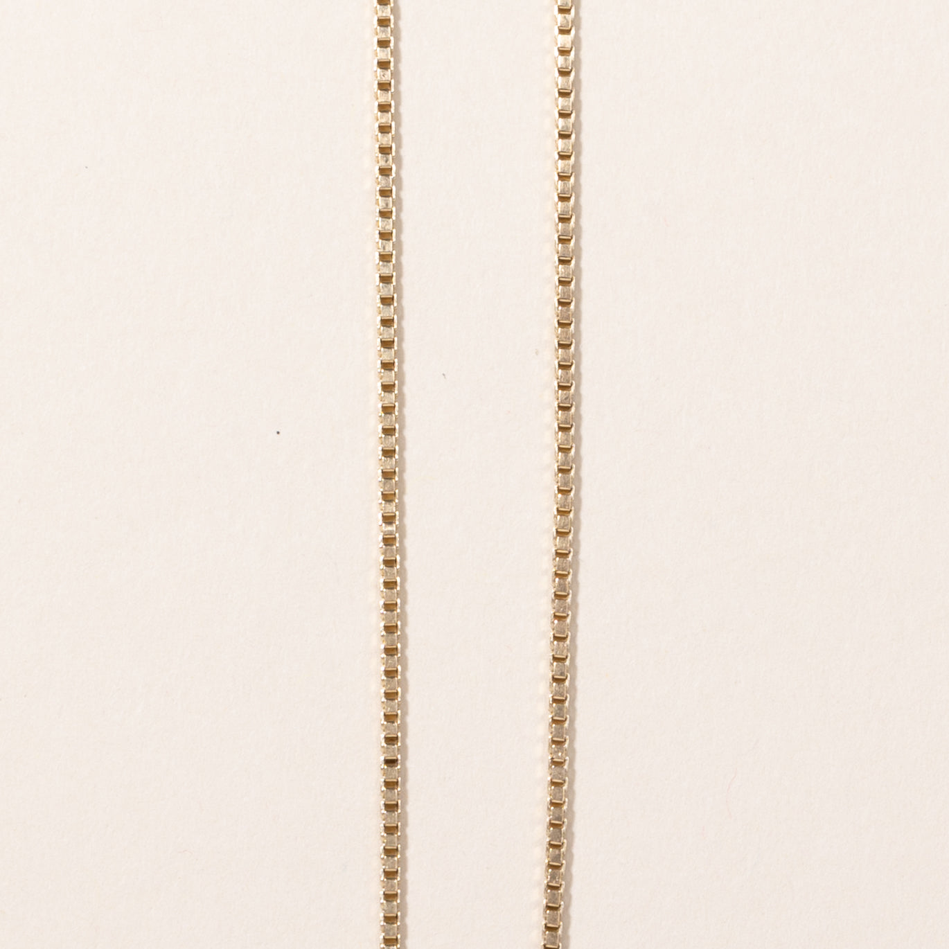 10k Yellow Gold Box Link Chain | 24"