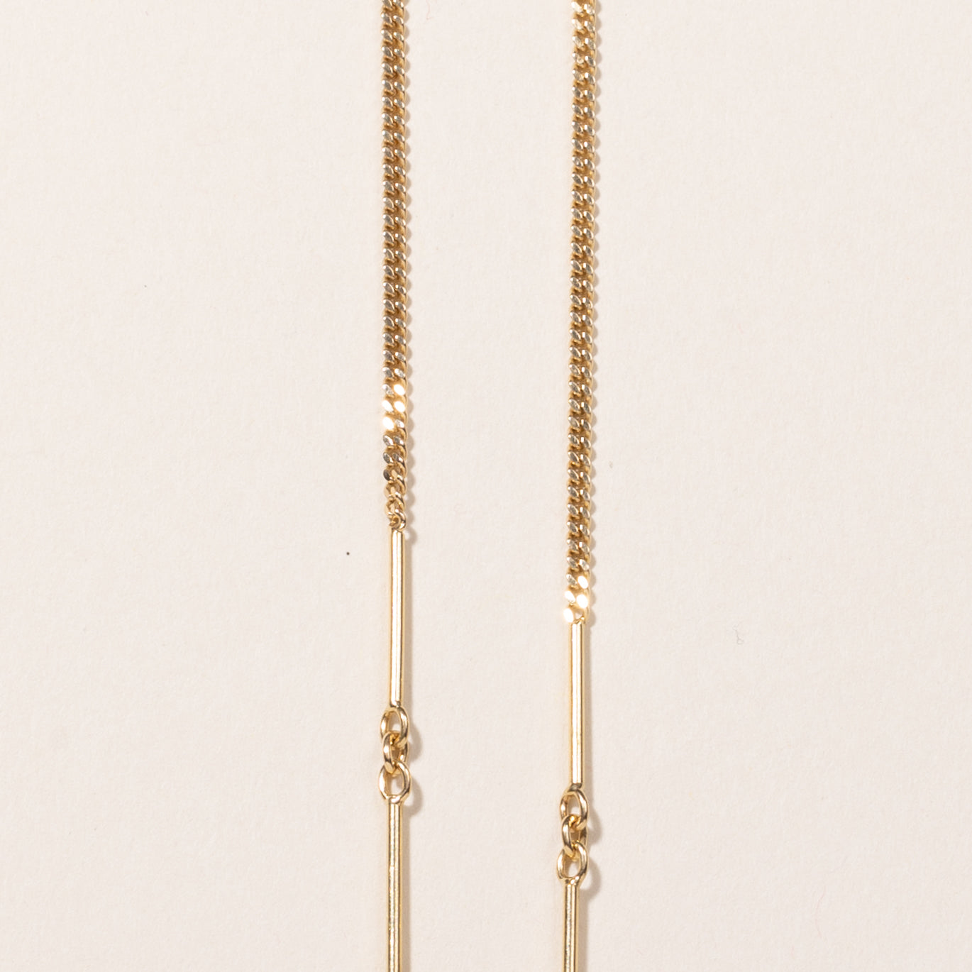18k Yellow Gold Bar Link Chain | 20"