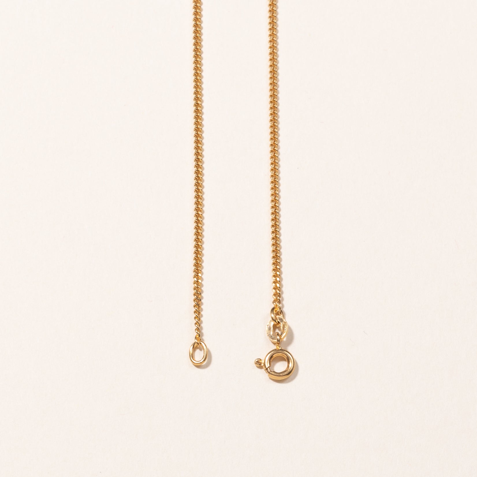Italian 18k Yellow Gold Curb Link Chain | 24"