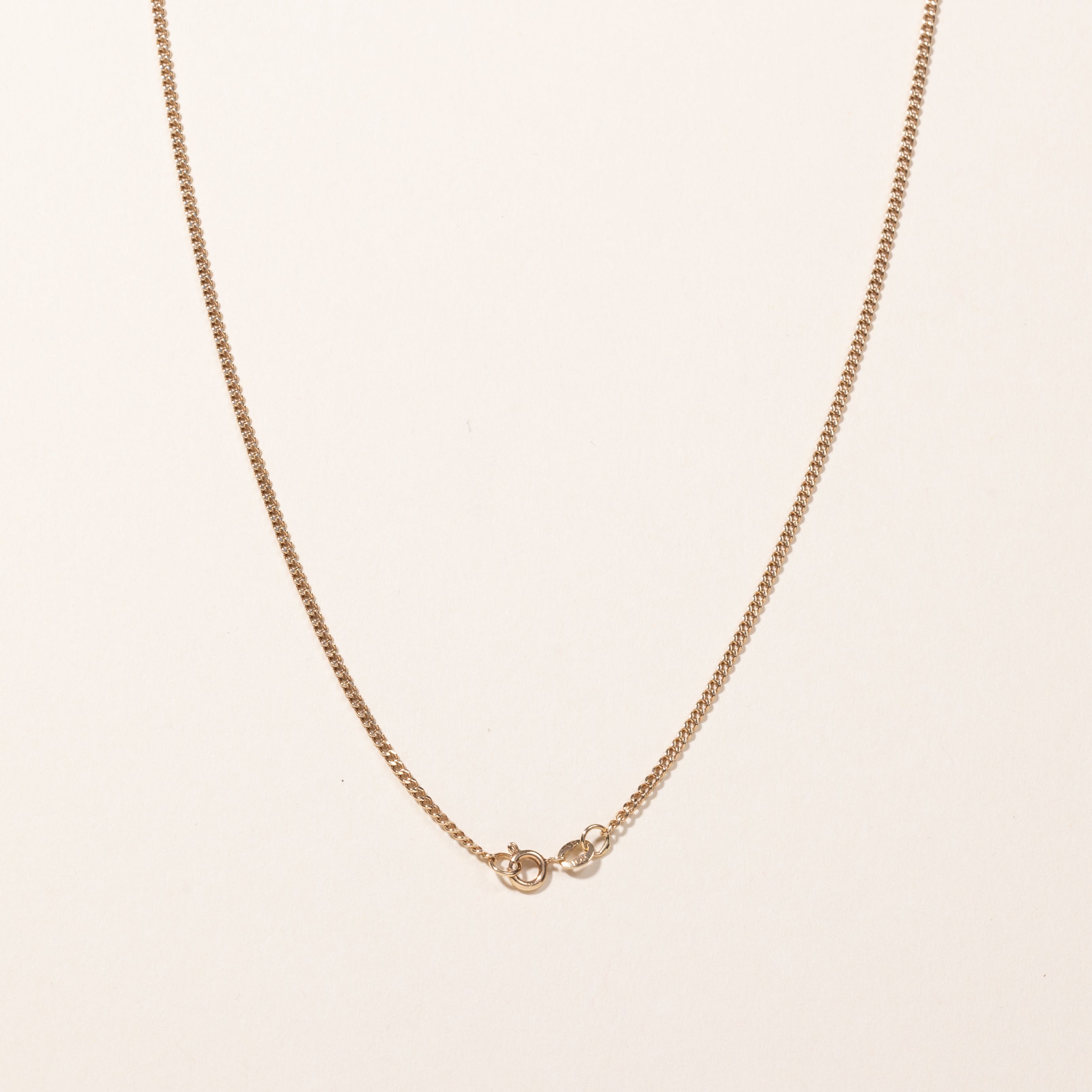 10k Yellow Gold Curb Link Chain | 24"