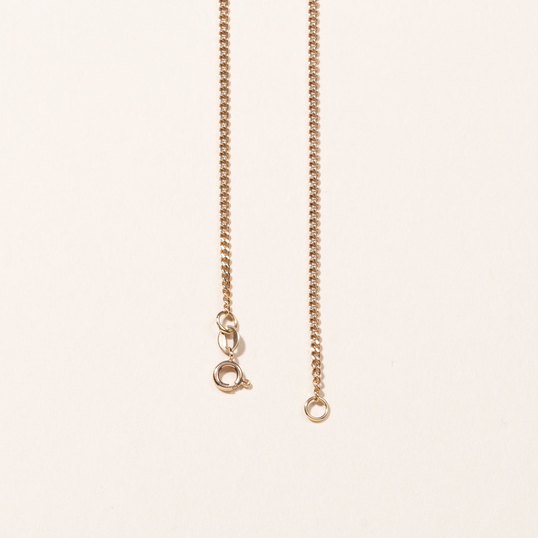 10k Yellow Gold Curb Link Chain | 24"