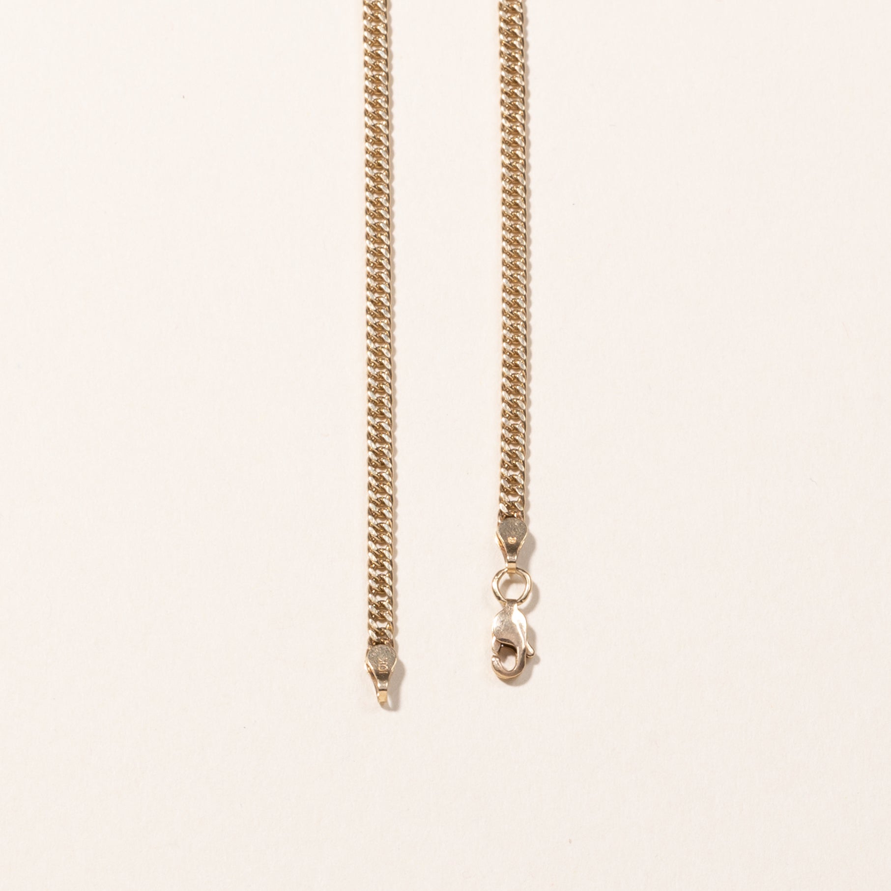 10k Yellow Gold Curb Link Chain | 25"