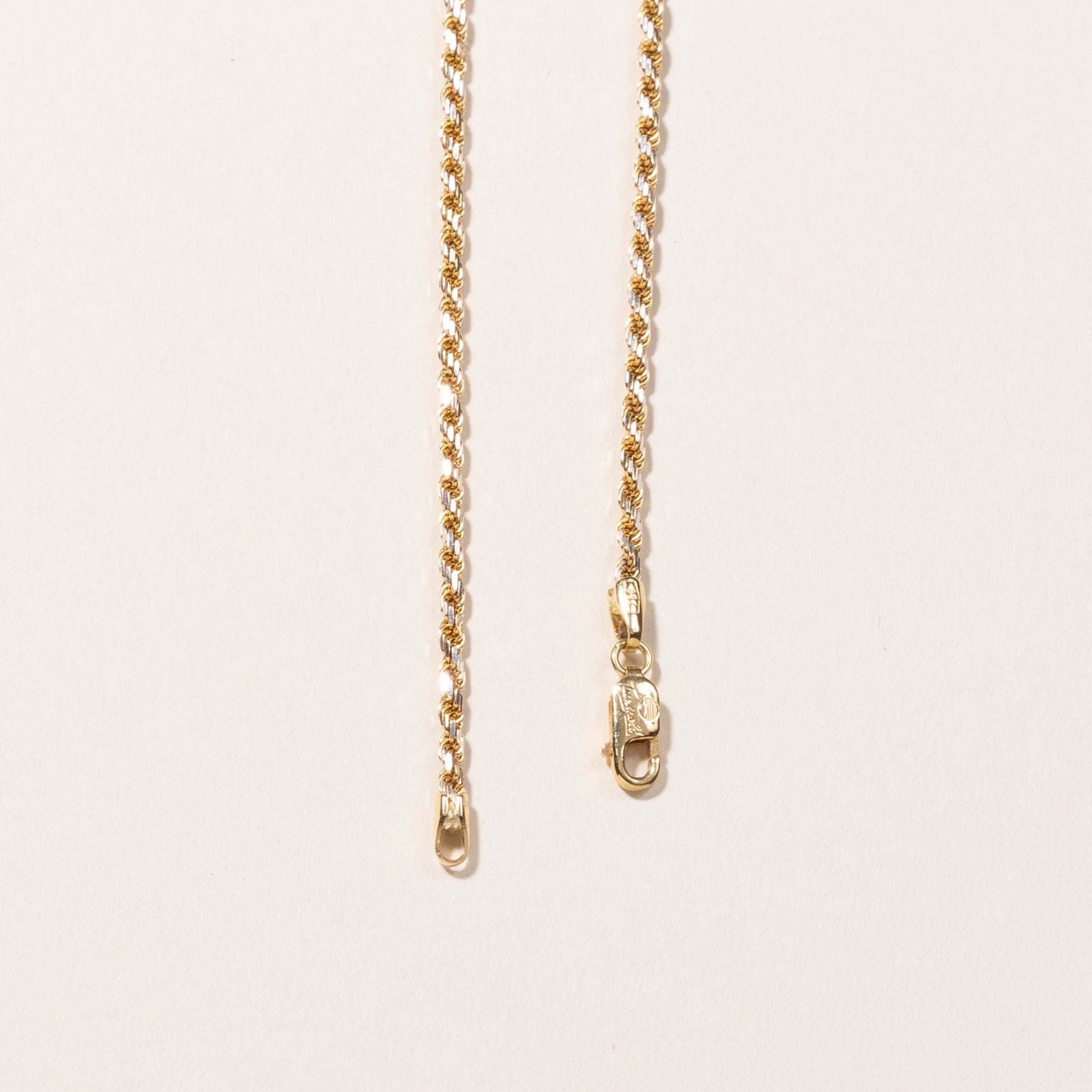 18k Yellow Gold Rope Chain | 19"