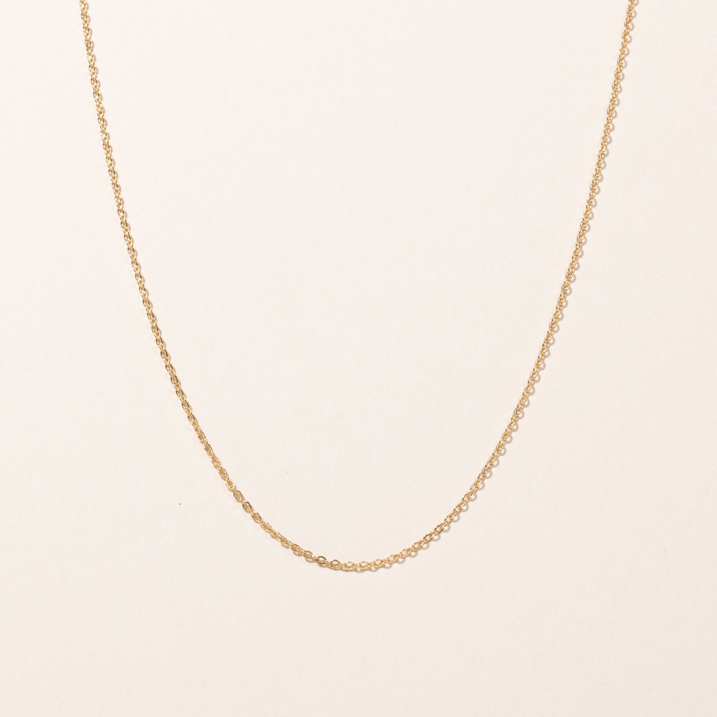 18k Yellow Gold Rolo Chain | 19"