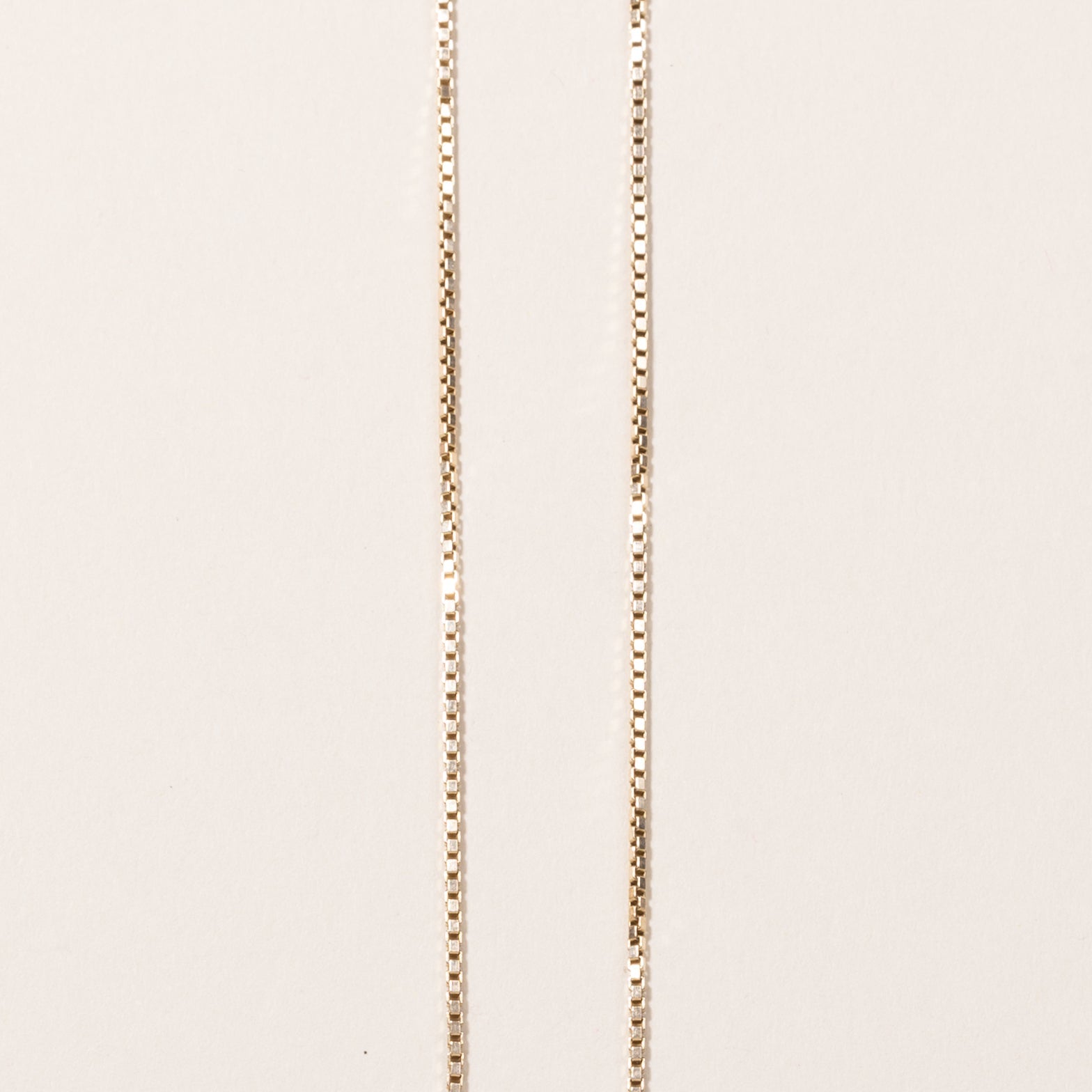 10k Yellow Gold Box Link Chain | 19"