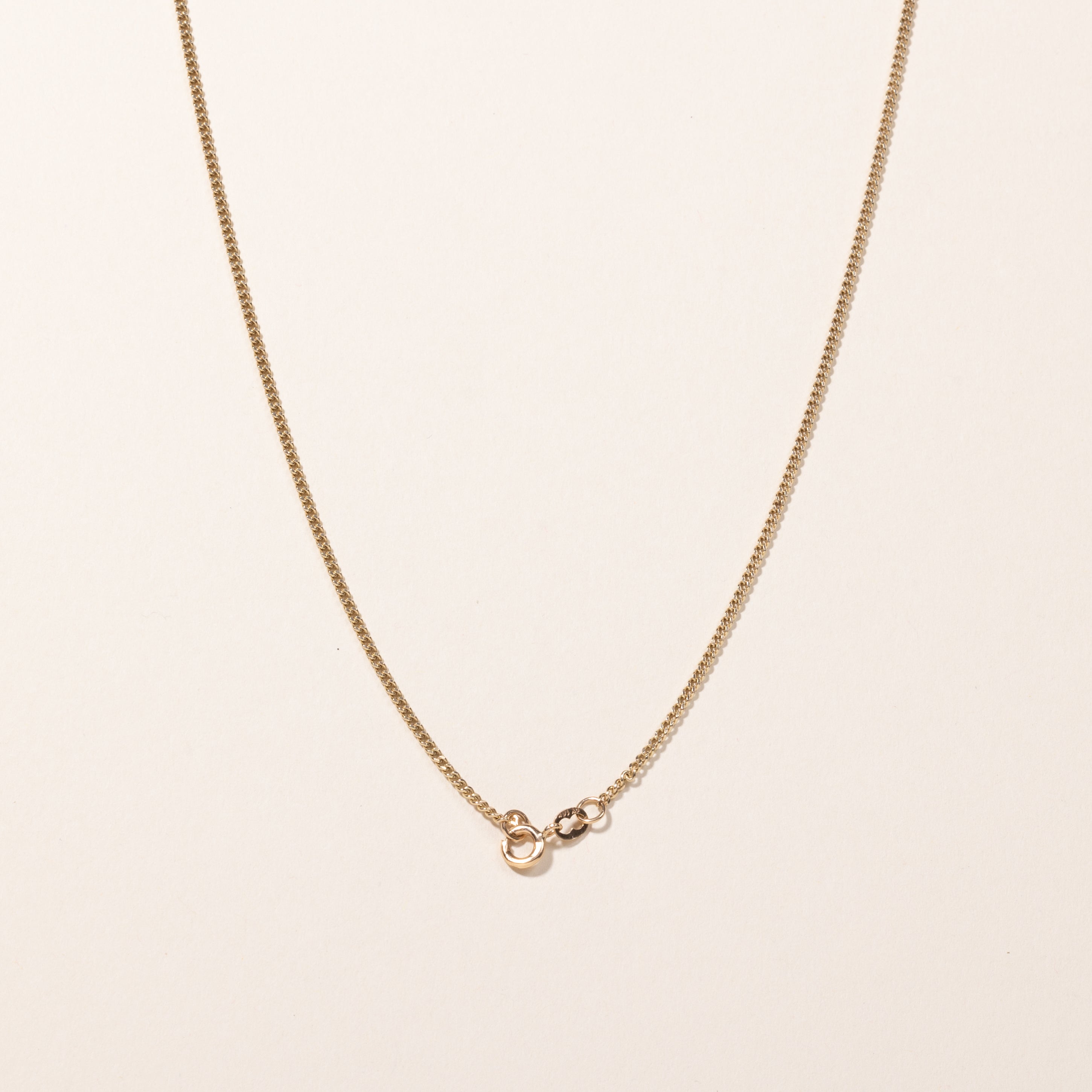 10k Yellow Gold Curb Link Chain | 21"
