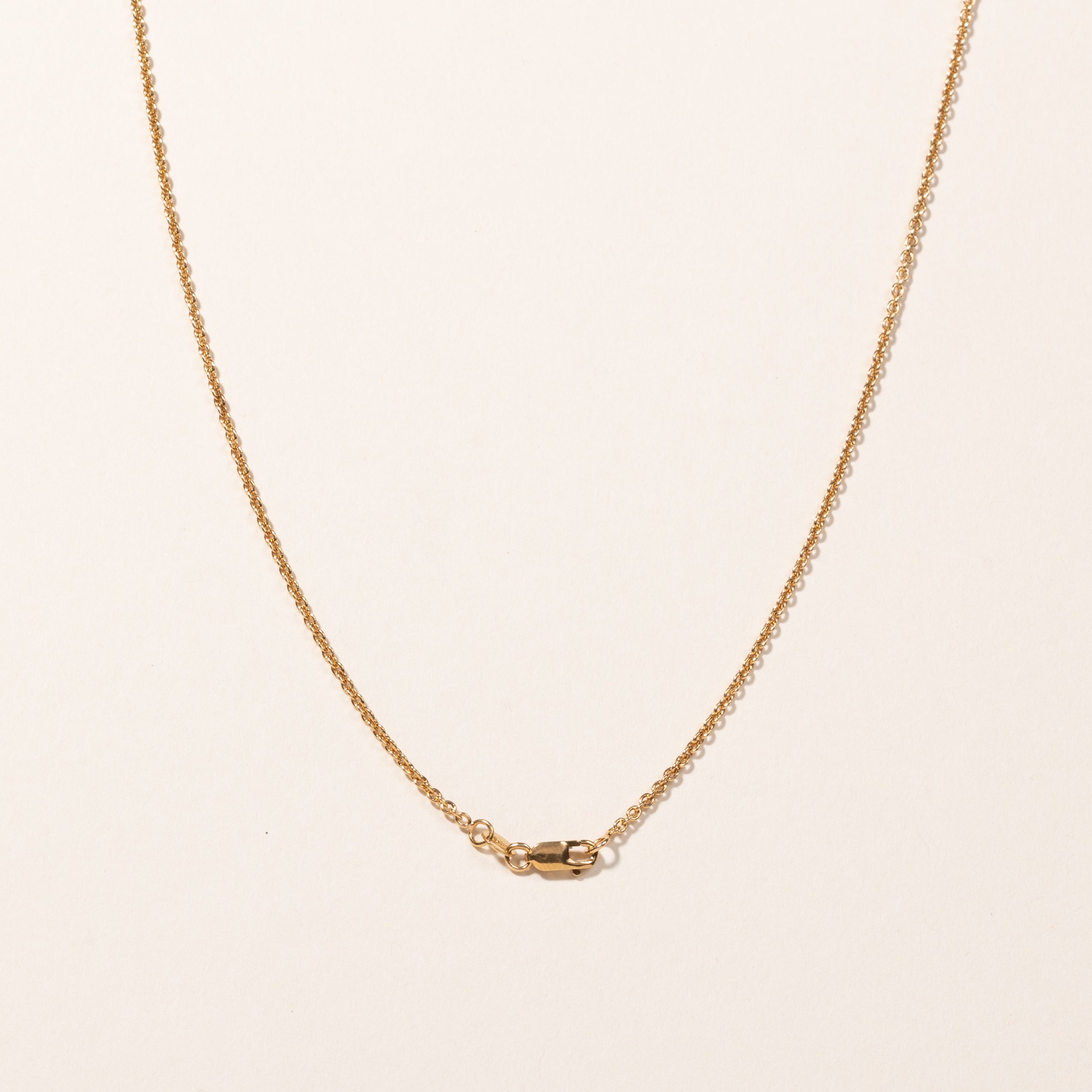 14k Yellow Gold Rolo Chain | 16"
