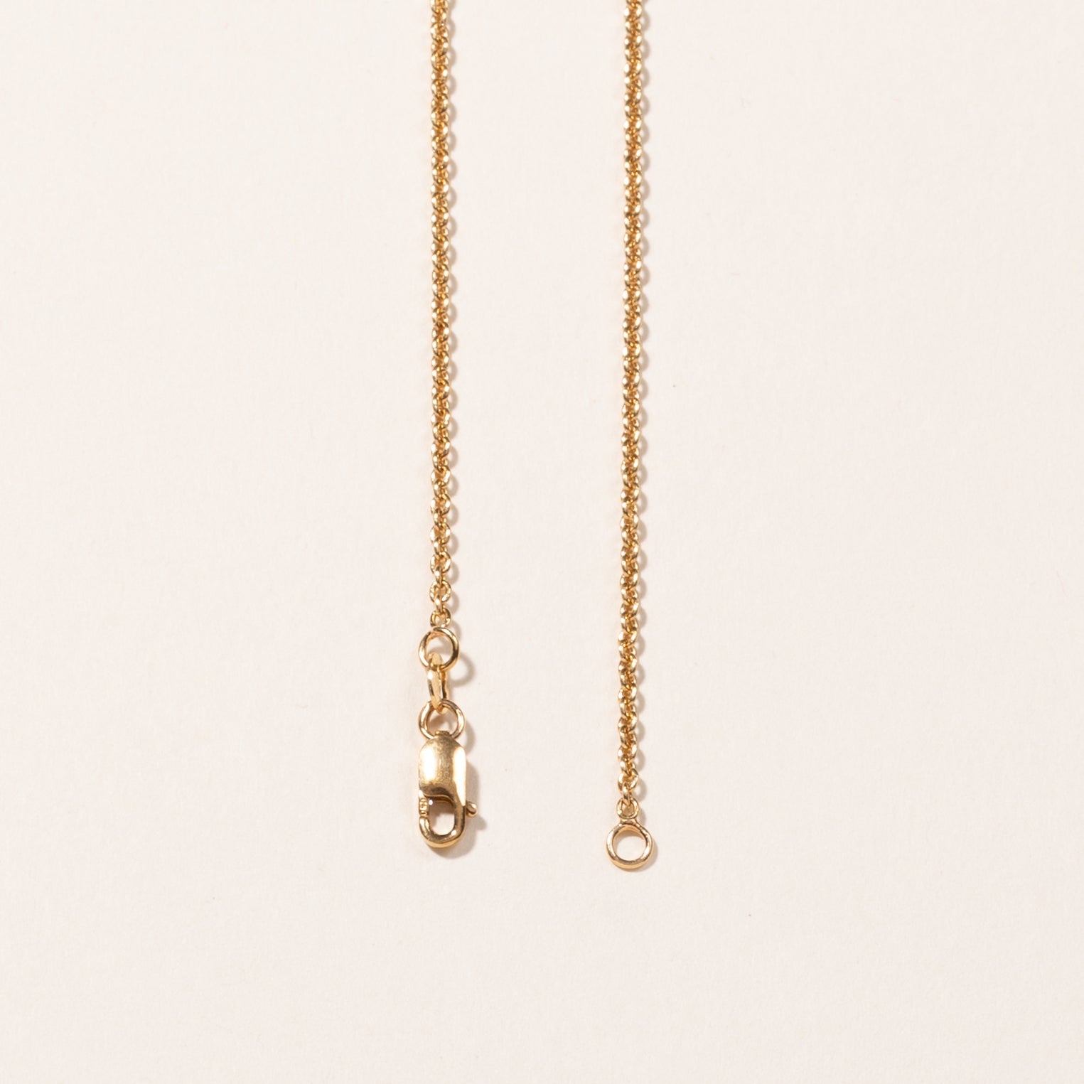 14k Yellow Gold Rolo Chain | 16"