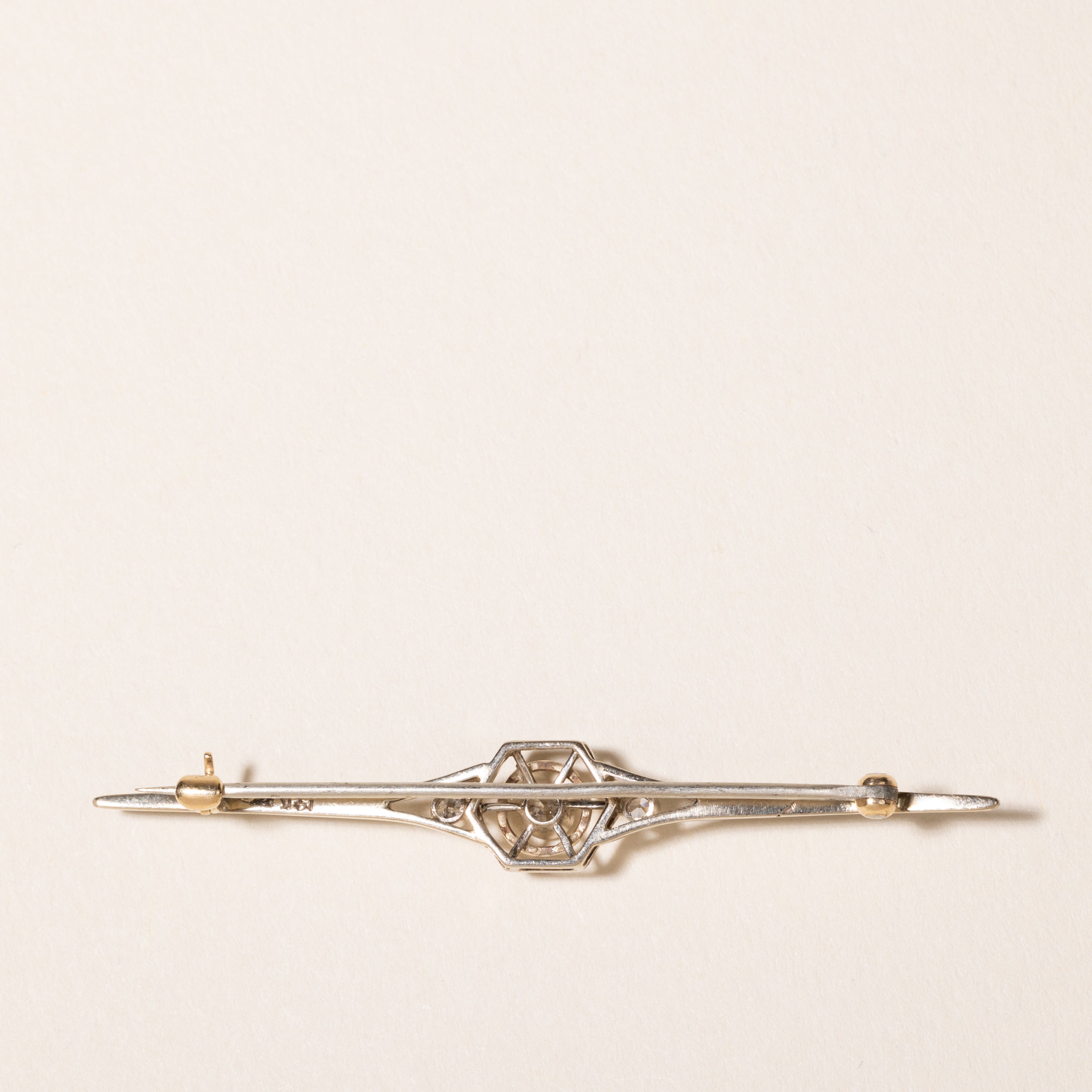 Edwardian Era Diamond Brooch | 0.12 ct |