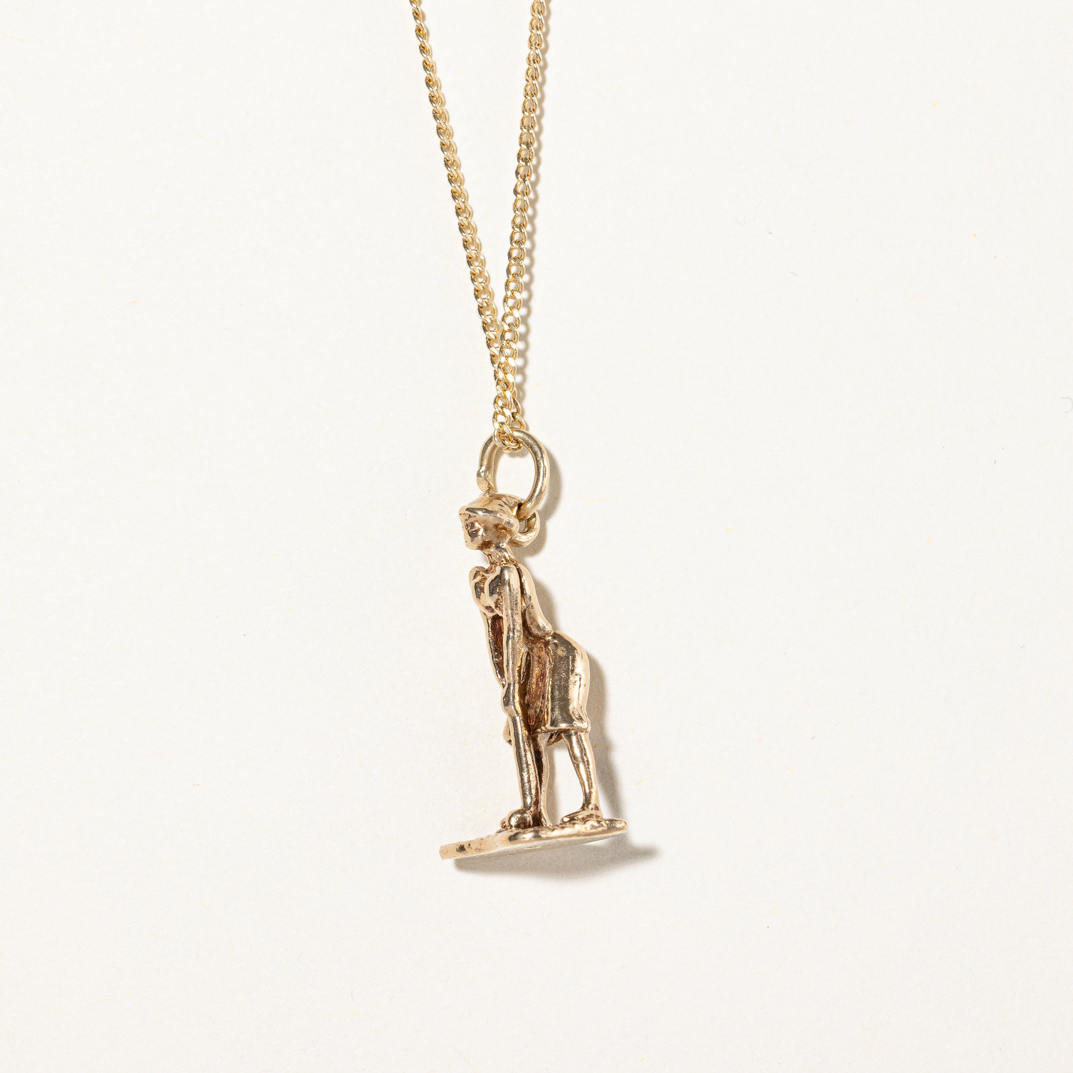 10k Yellow Gold Golfer Charm |