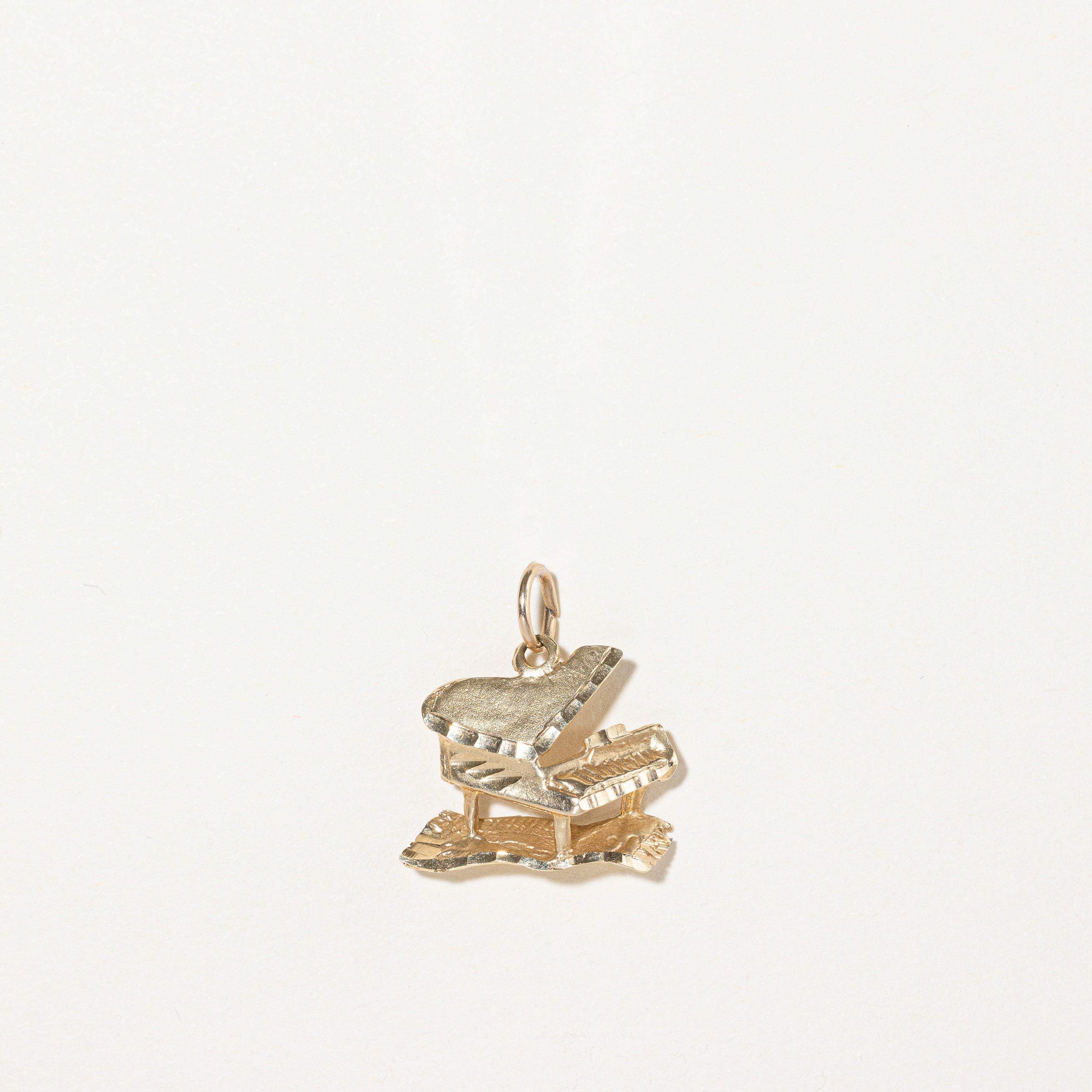 10k Yellow Gold Piano Charm