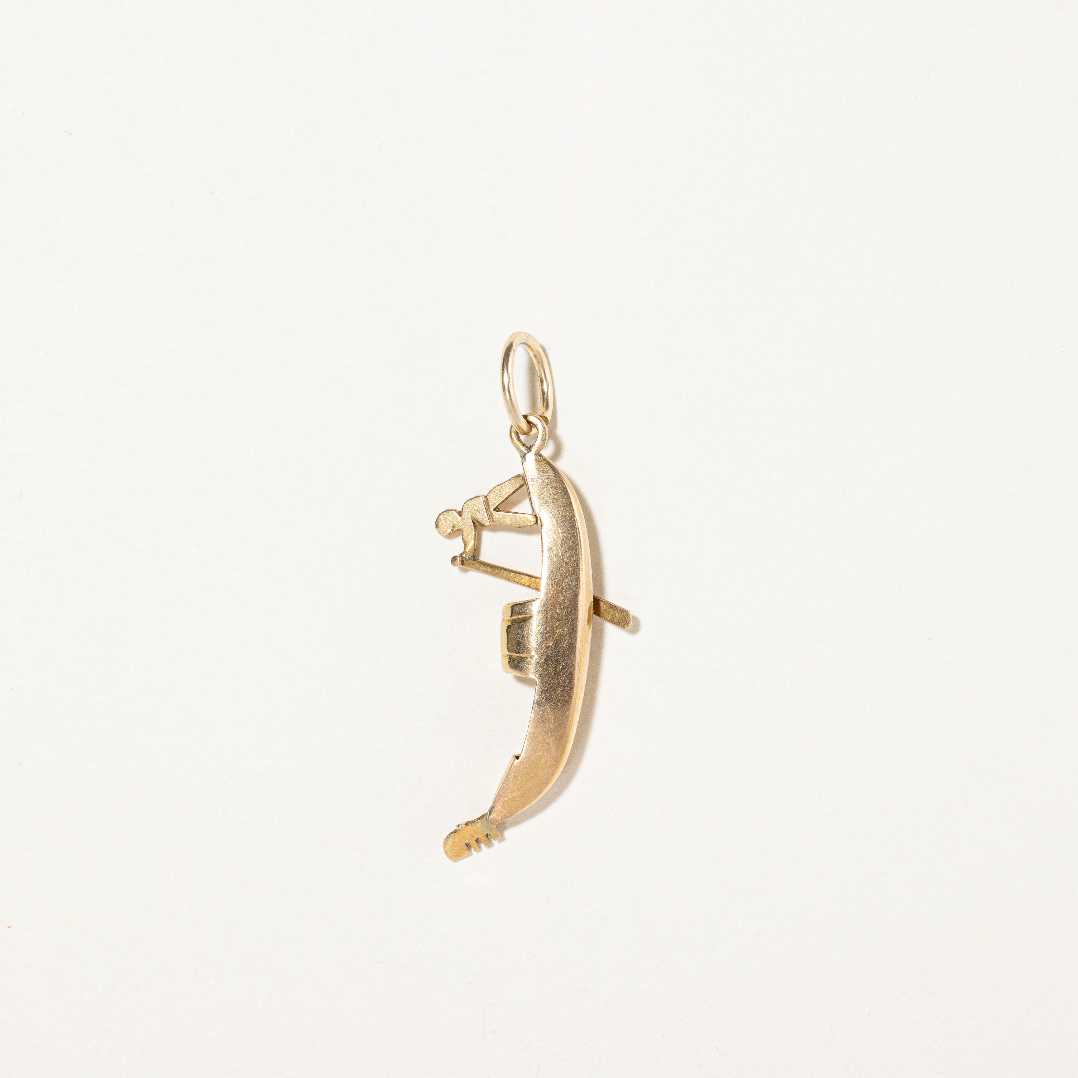 18k Yellow Gold Boat Charm