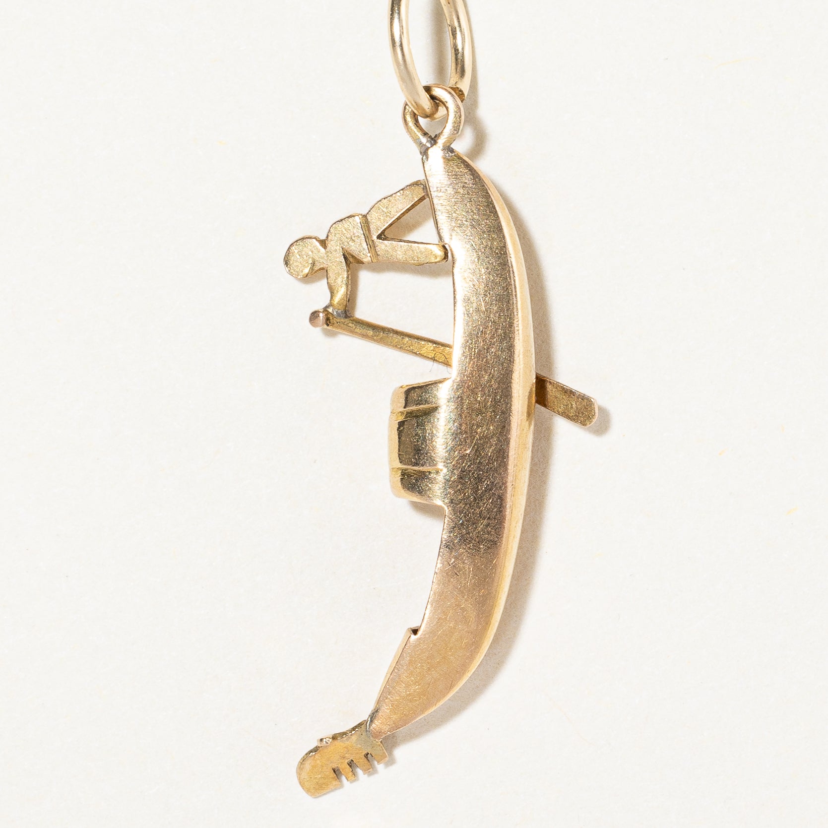 18k Yellow Gold Boat Charm