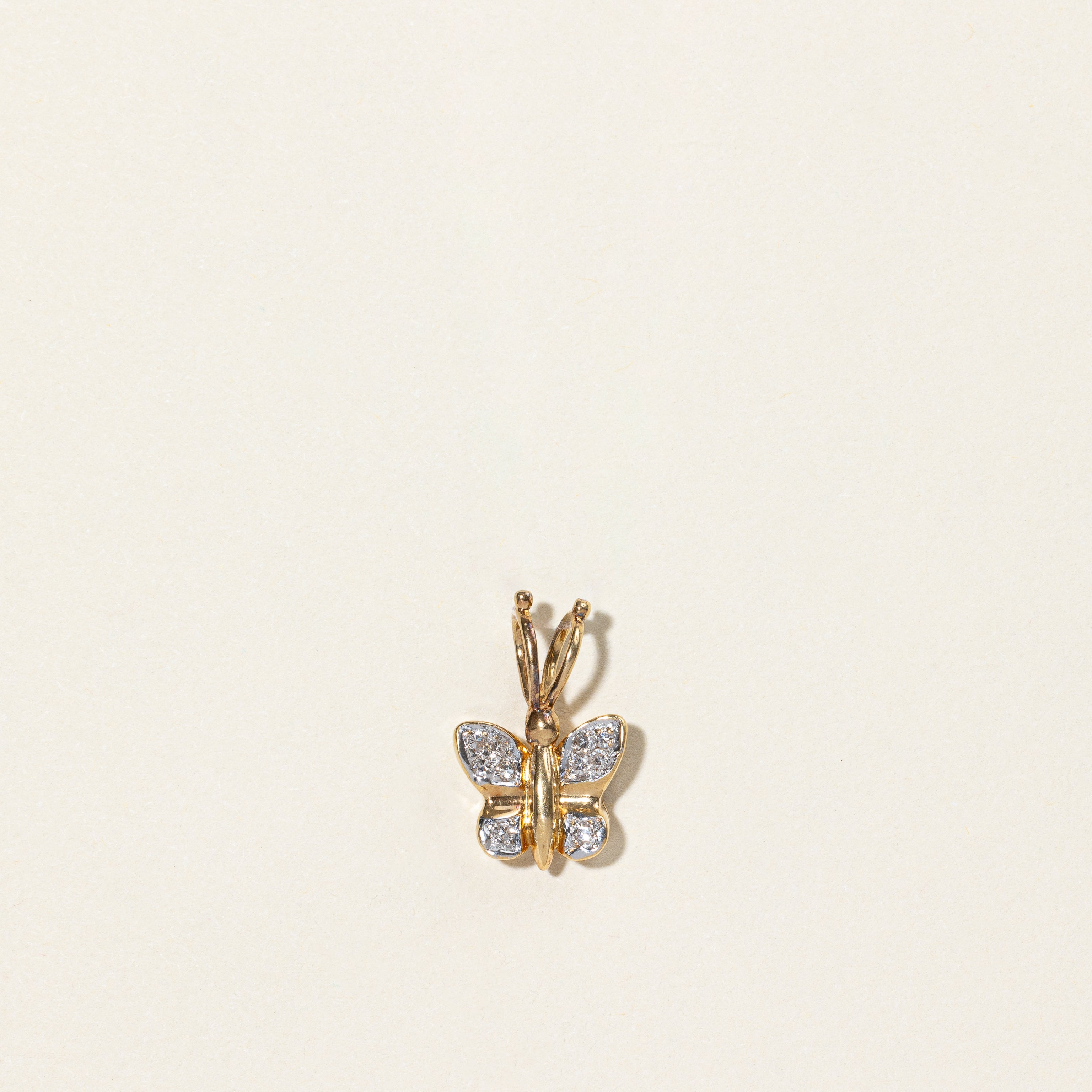 Diamond Butterfly Pendant | 0.08ctw |