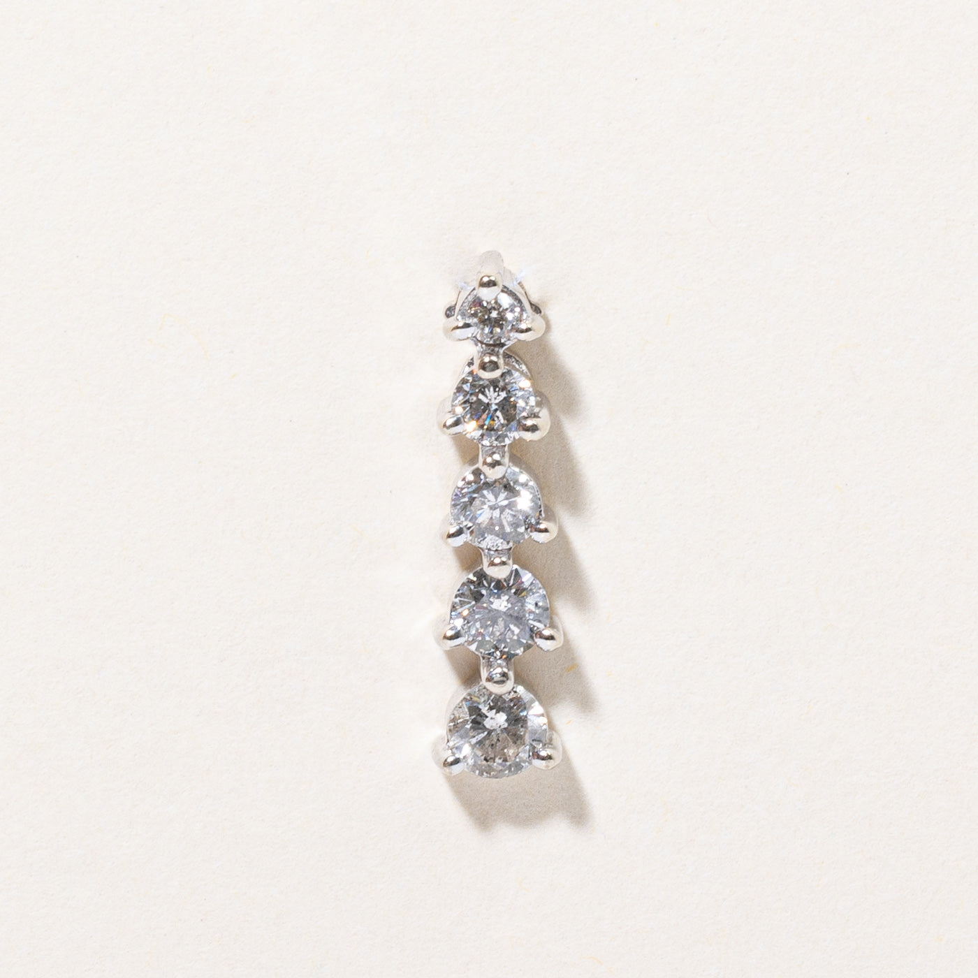 Diamond Column Pendant | 0.92ctw |