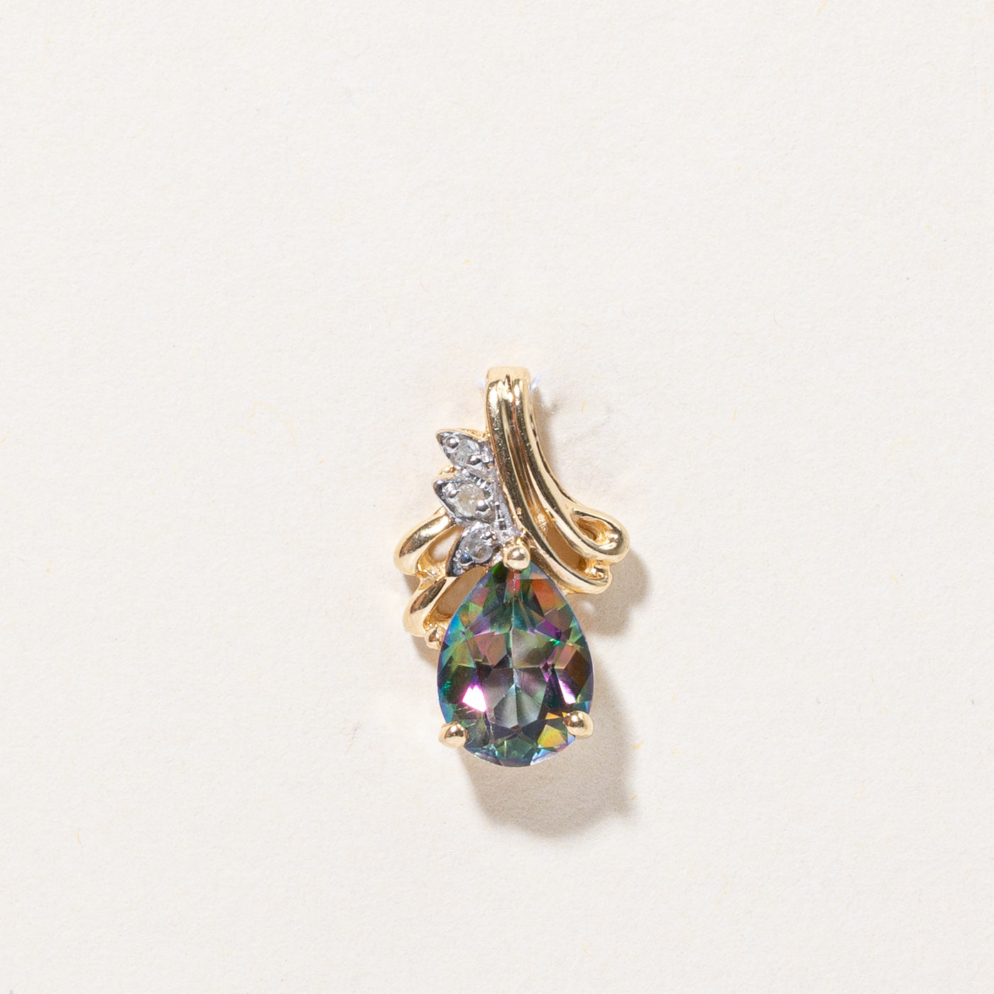 Mystic Topaz & Diamond Pendant | 2.50ct, 0.03ctw |