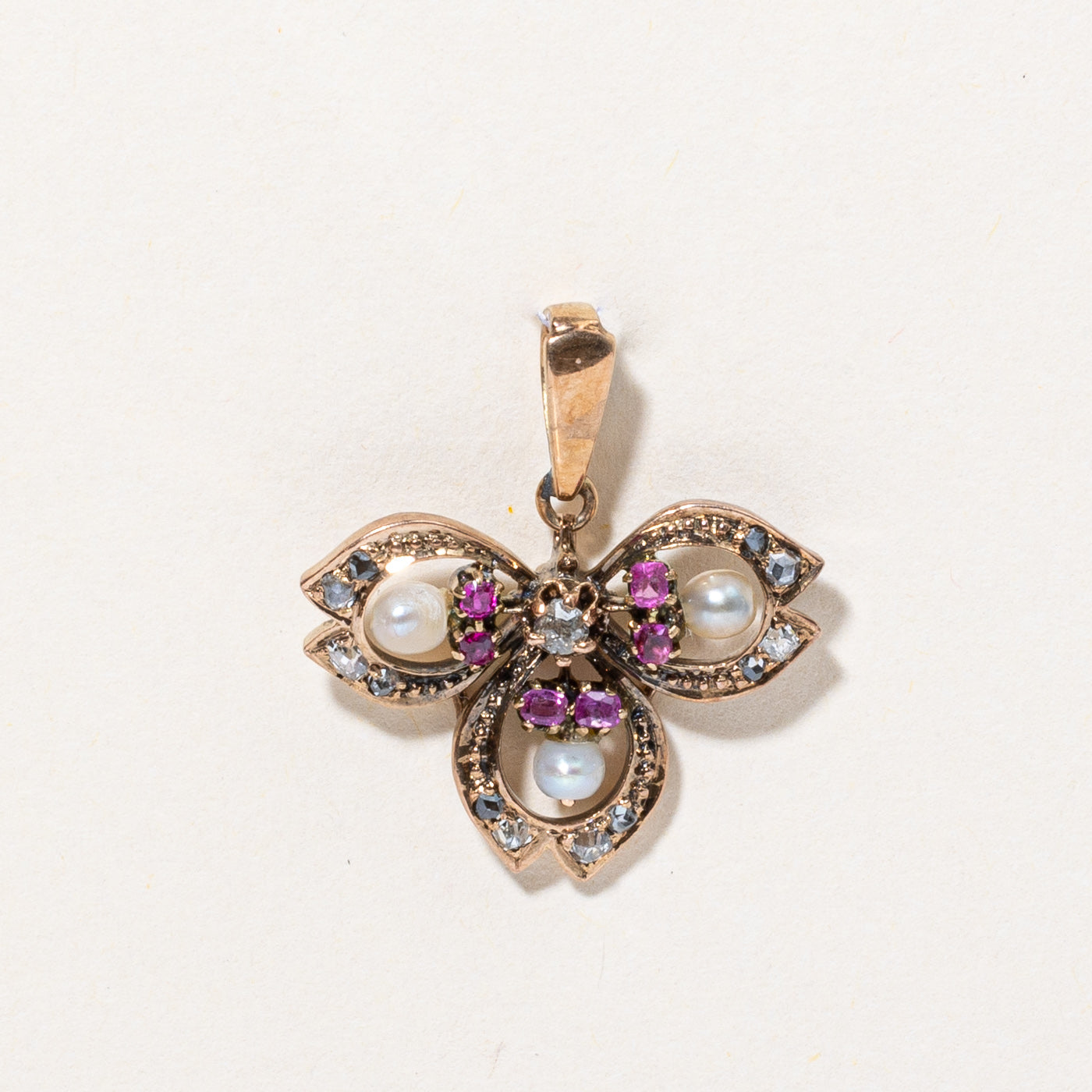 Antique Multi Gem Pendant | 0.27ctw |